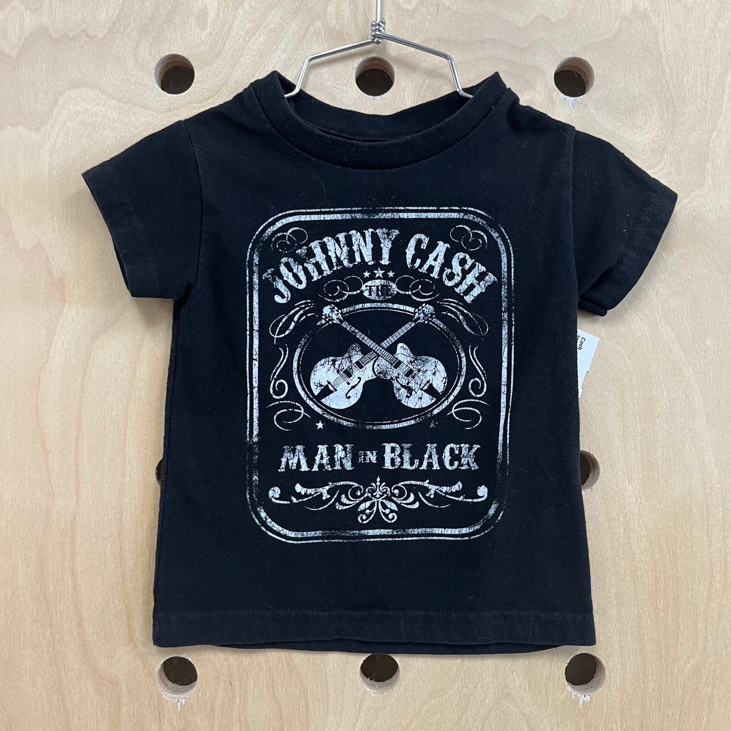 Black Man in Black Tee