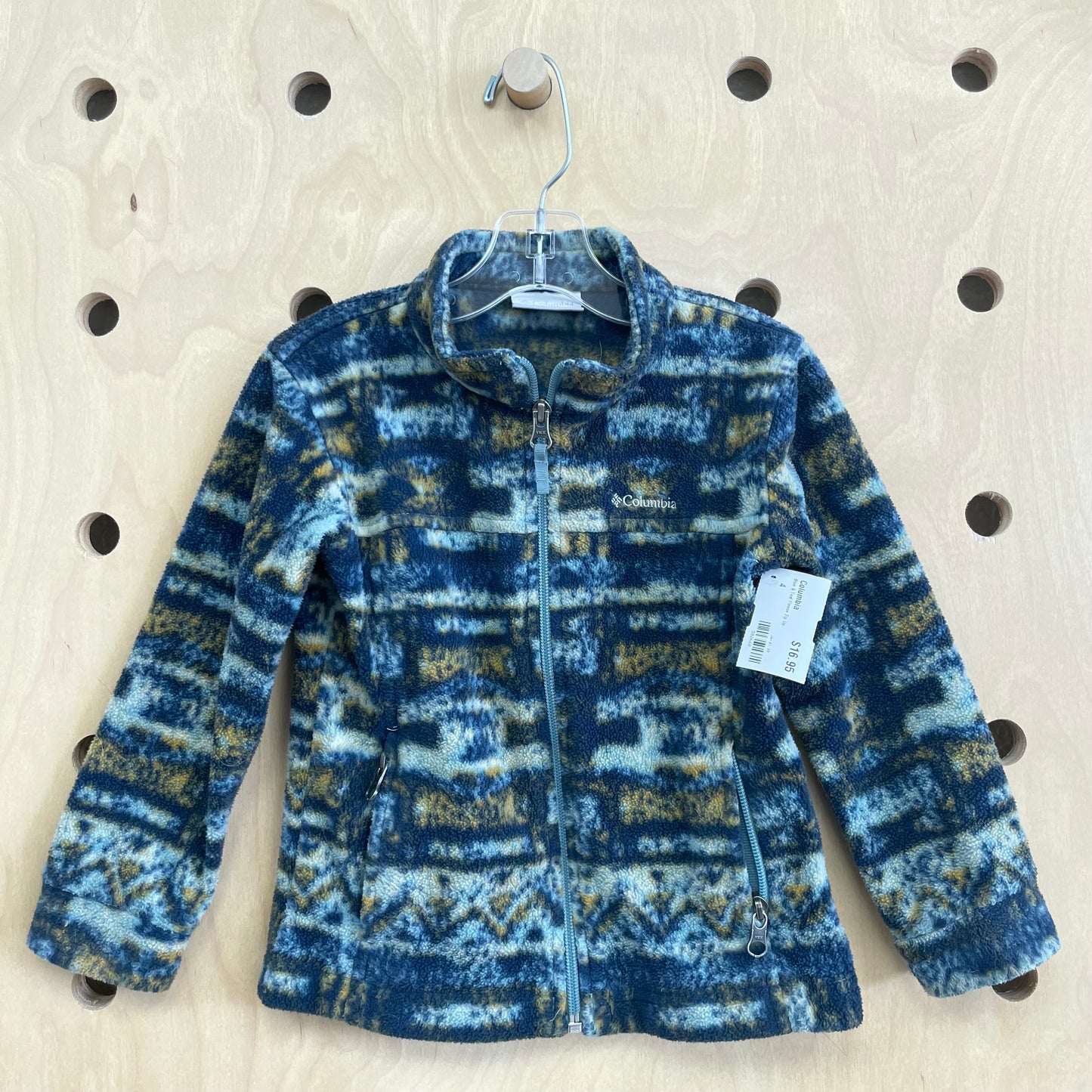 Blue & Teal Fleece Zip Up