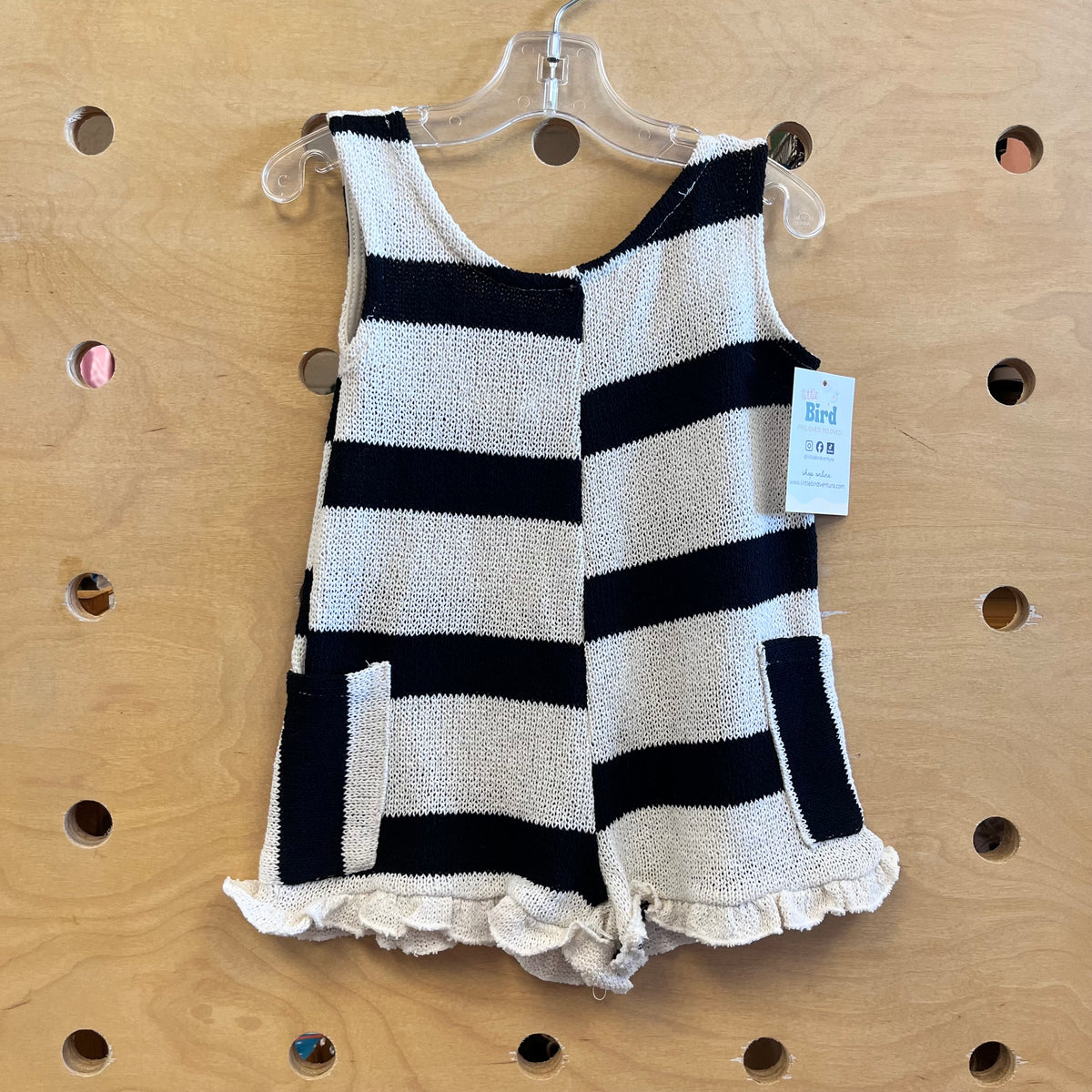 Black/White Knit Romper NEW!