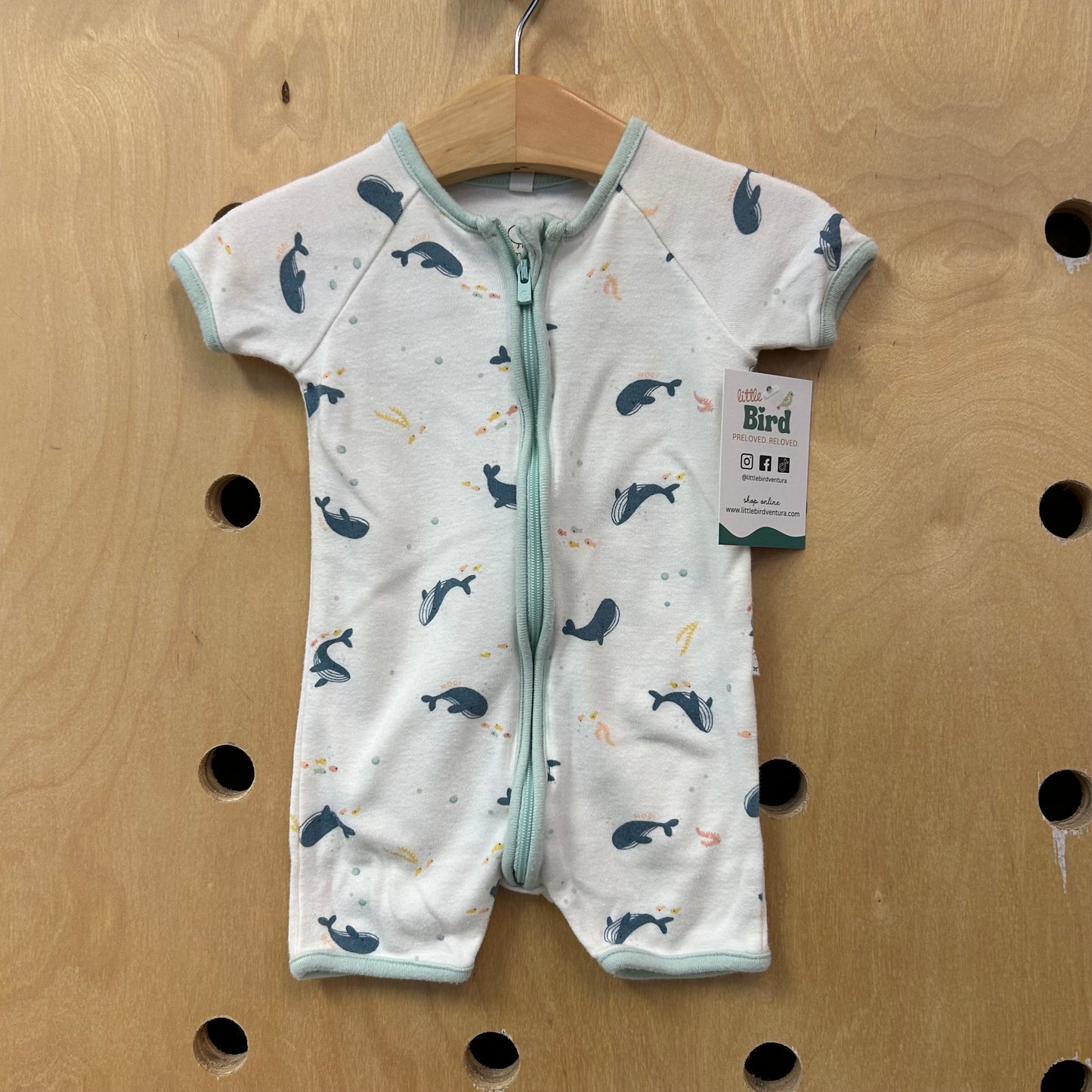 Whale Bamboo Romper