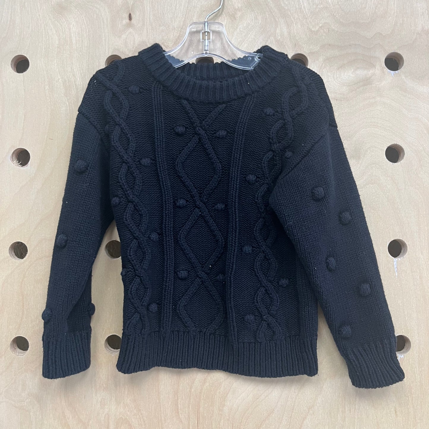 Black Cable Knit Sweater