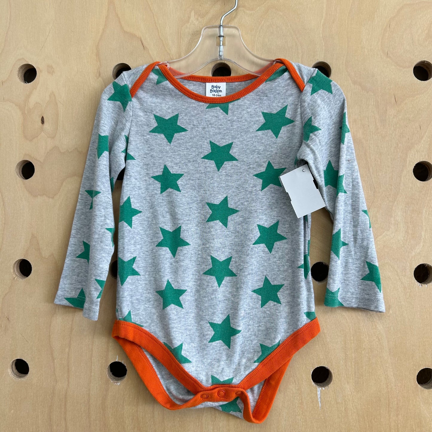 Grey + Green Stars Bodysuit