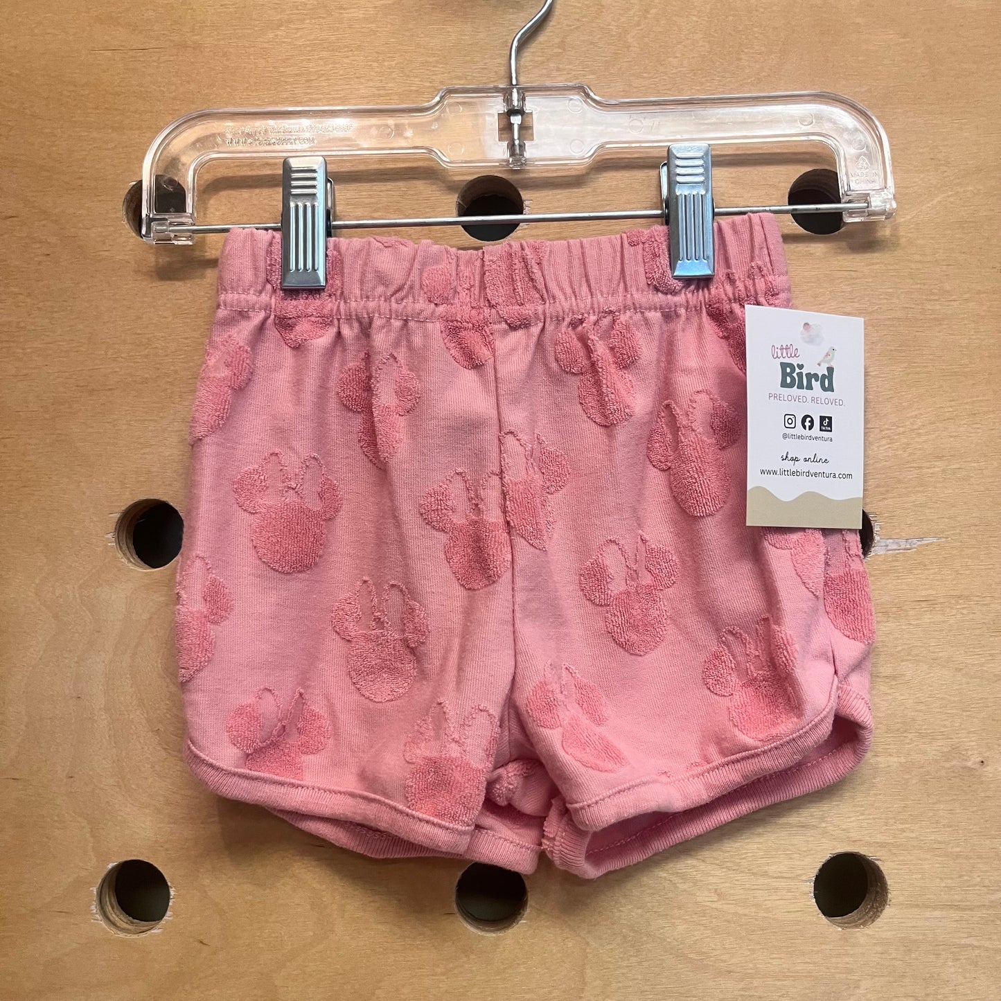 Pink Terry Minnie Mouse Shorts