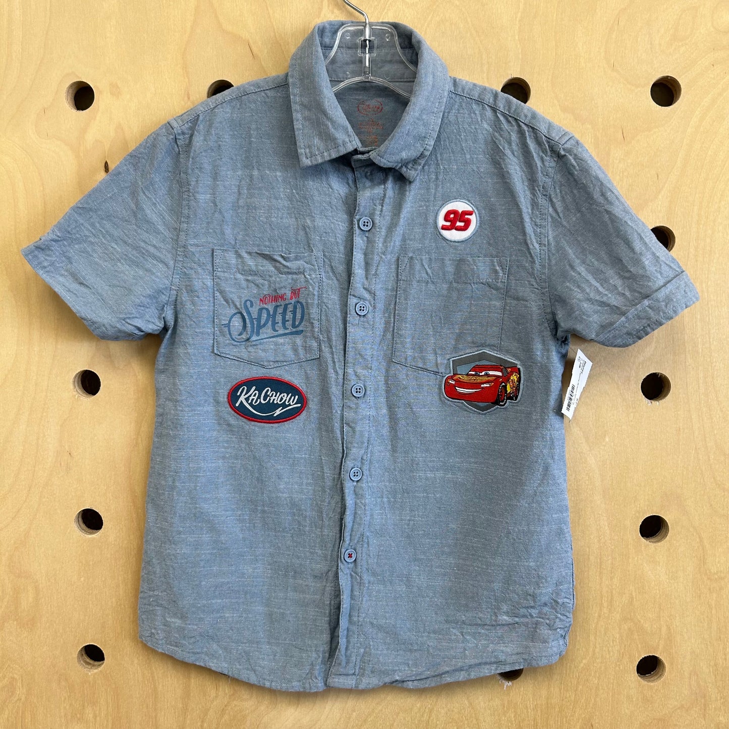 Chambray Lightning McQueen Button Up