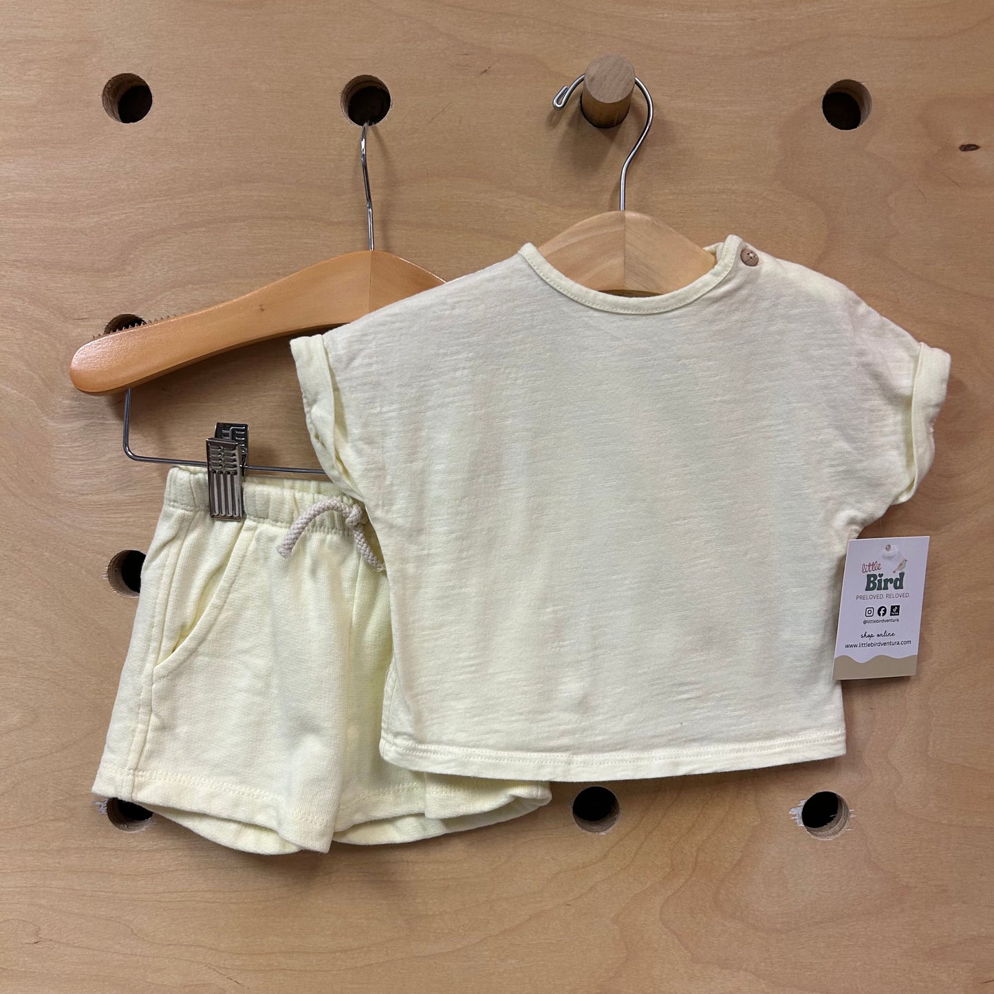 Pastel Yellow Cotton Outfit
