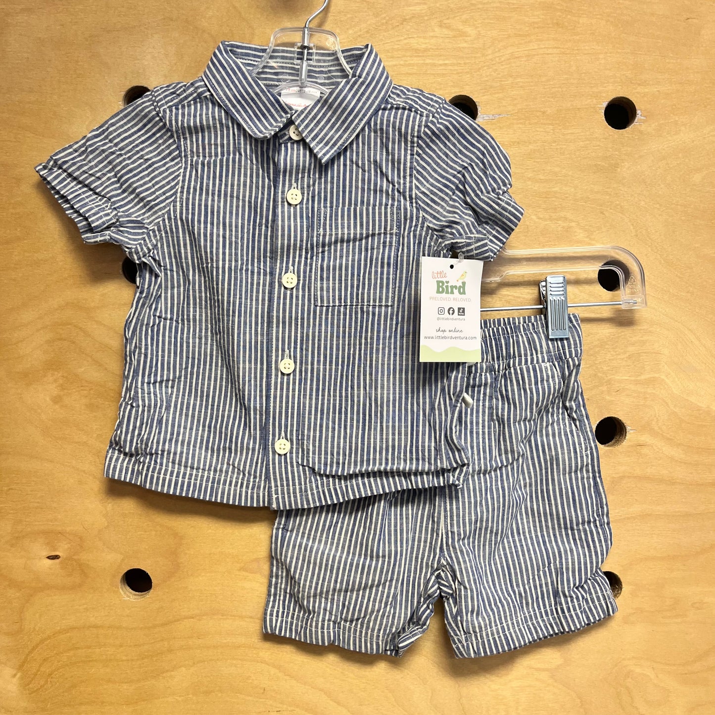 Blue/White Striped Outfit