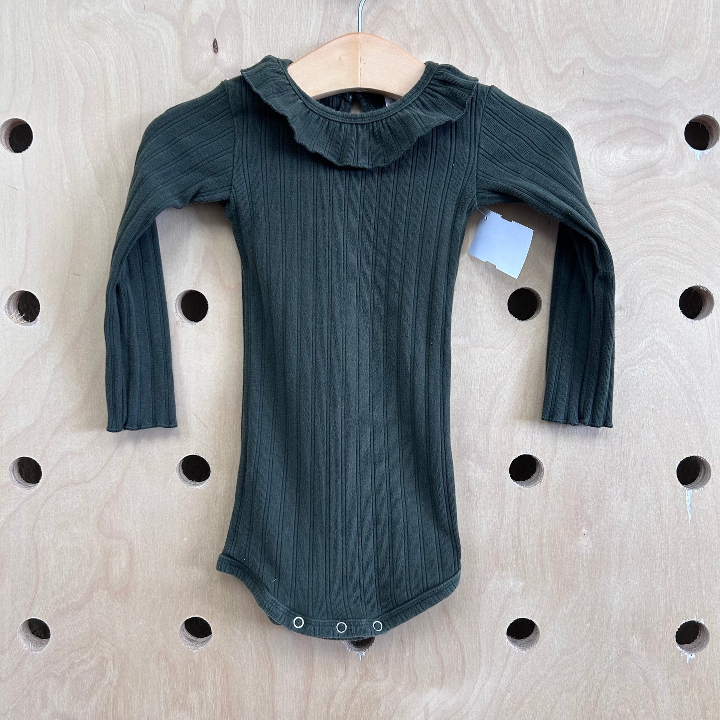 Green Wide Ribbed Bodysuit
