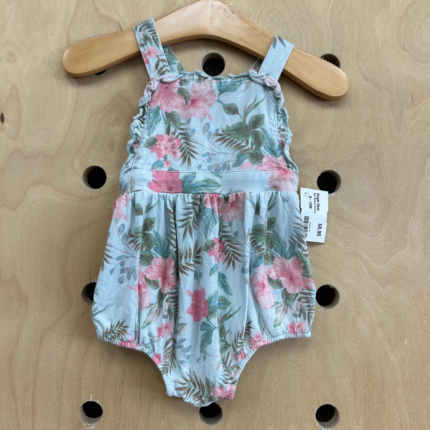 Blue Hibiscus Romper