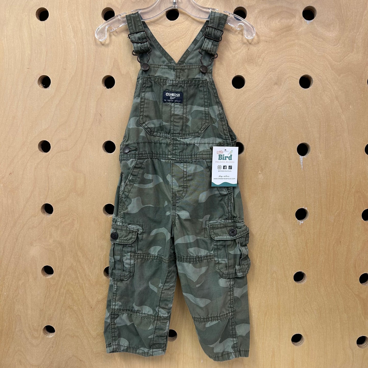 Green Camo Cargo Overalls