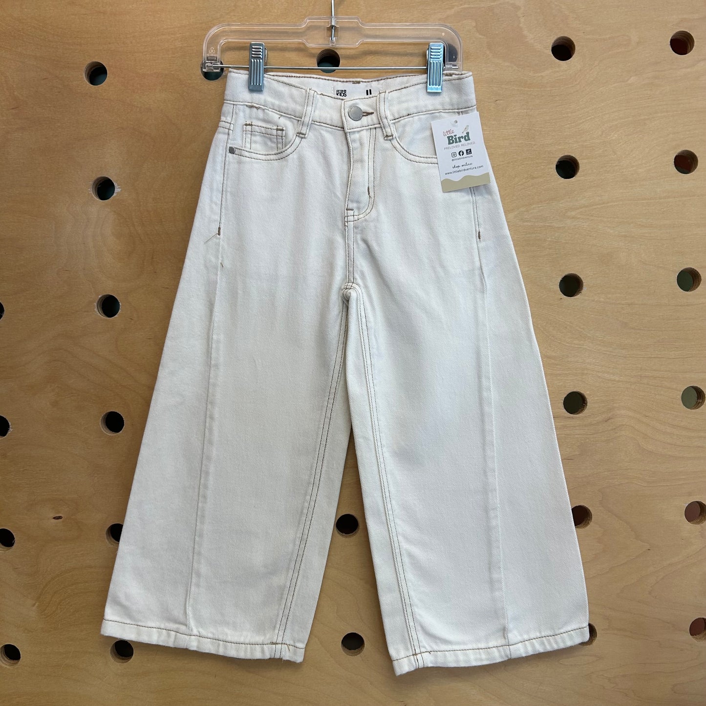 White Wide Leg Denim