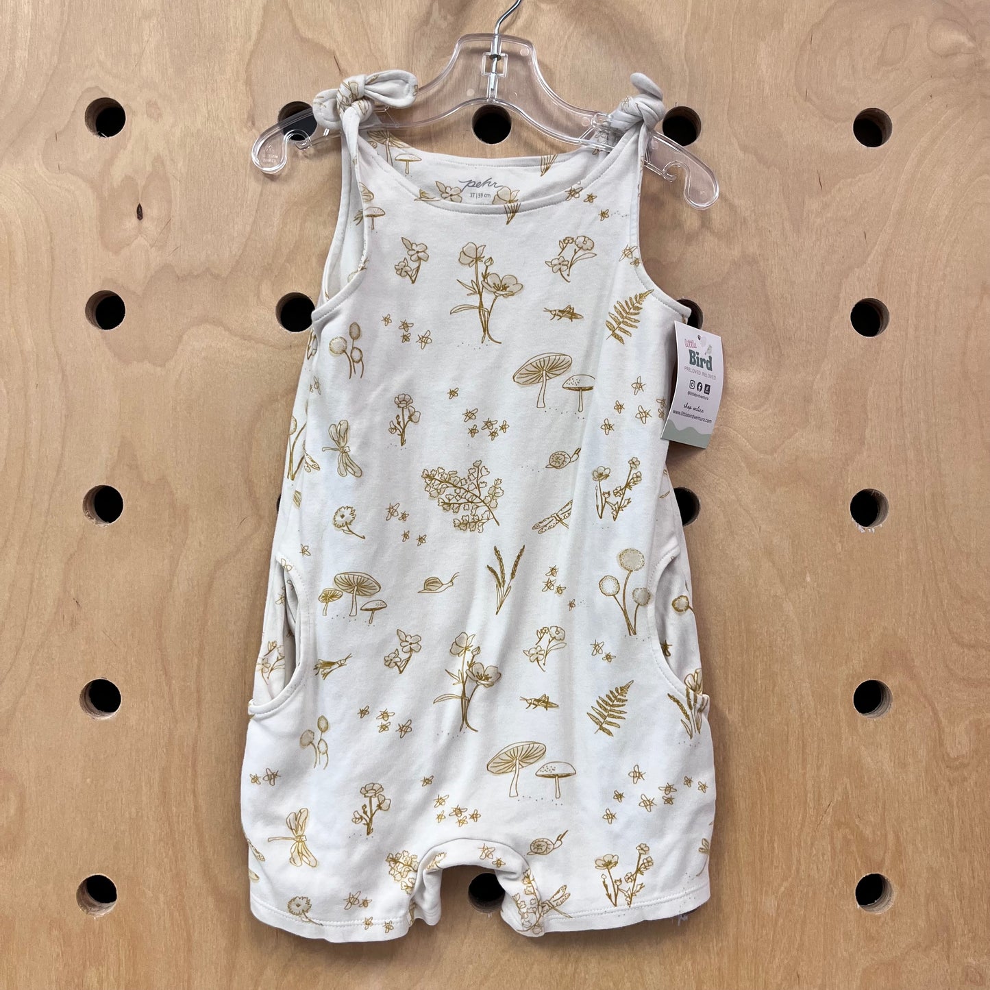 Organic Yellow Garden Romper