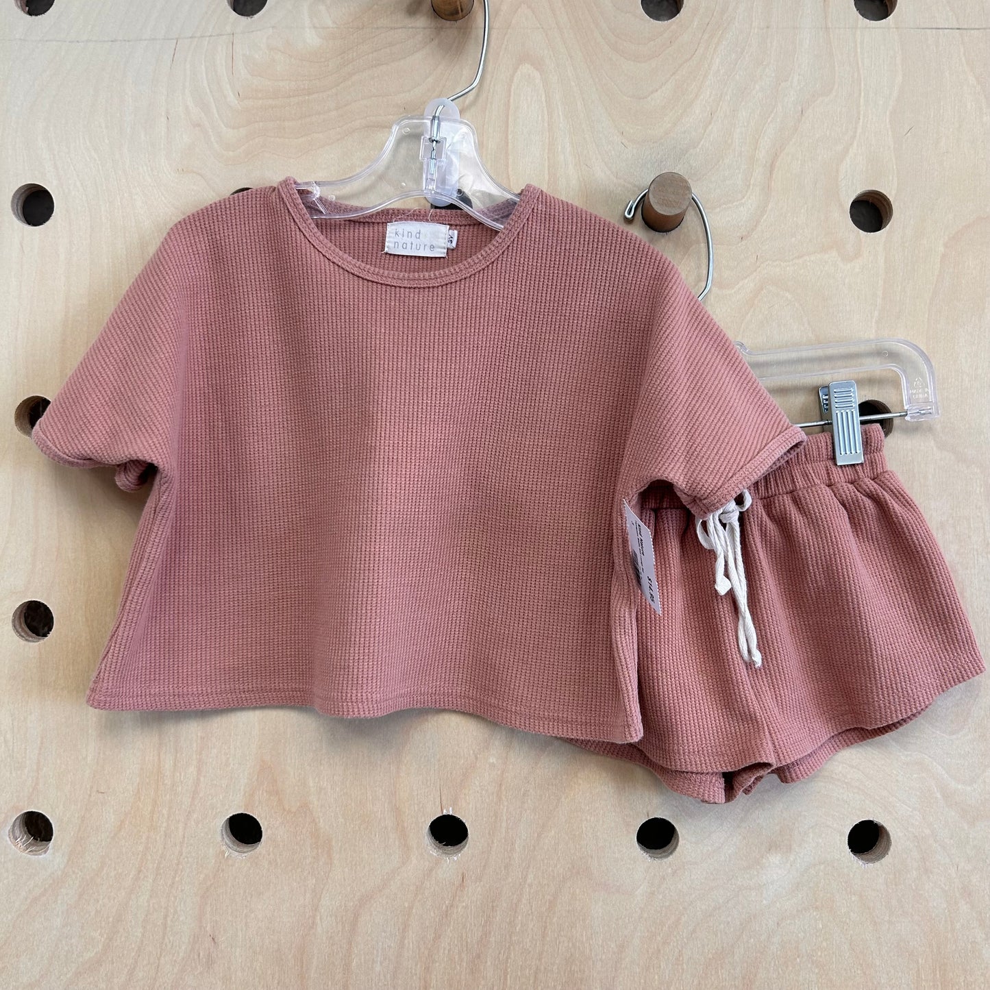 Terracotta Waffle Knit Lounge Set