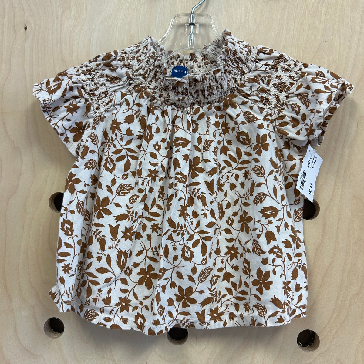Brown Floral Top
