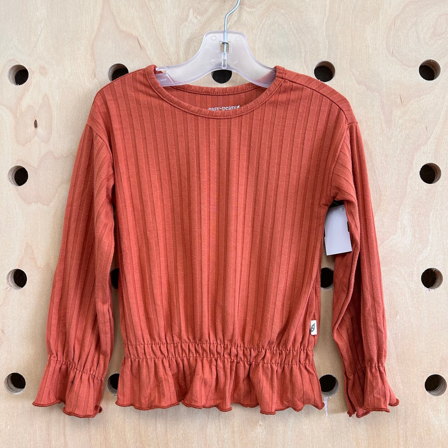 Pumpkin Ribbed Top