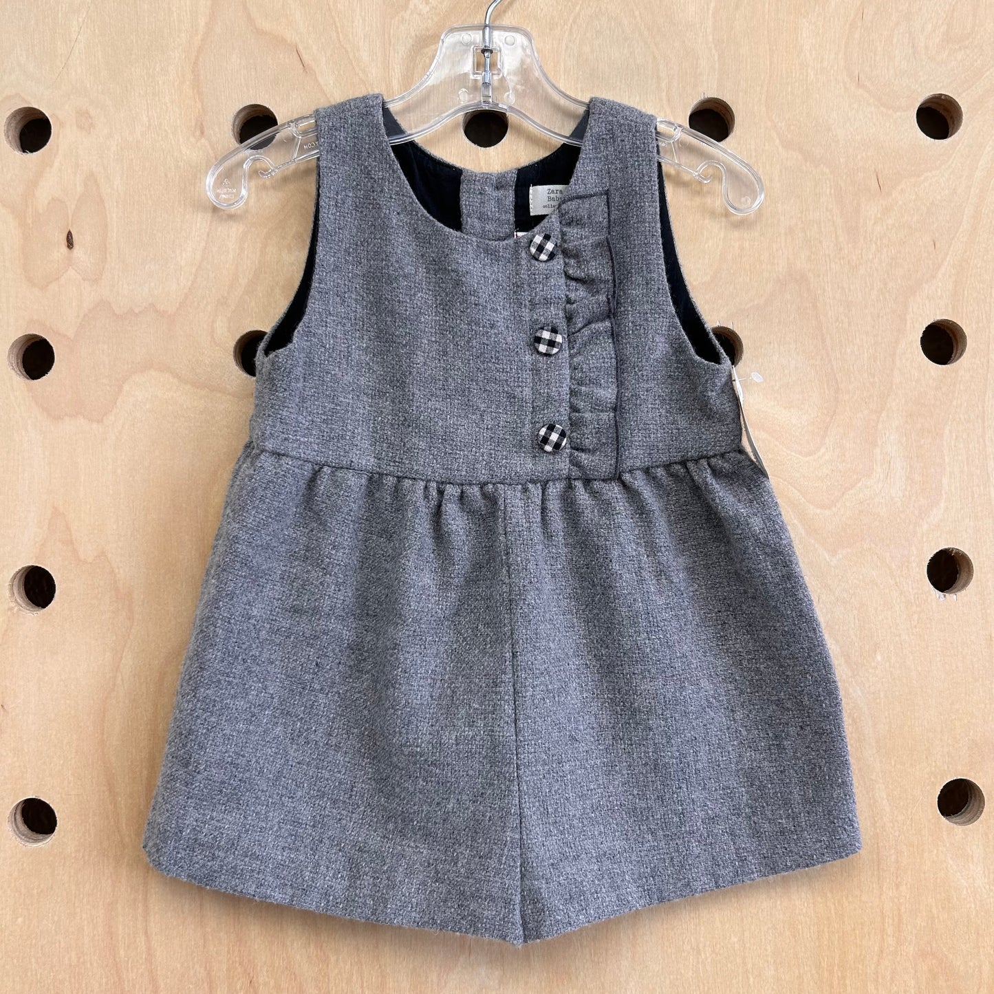 Grey Twill Romper