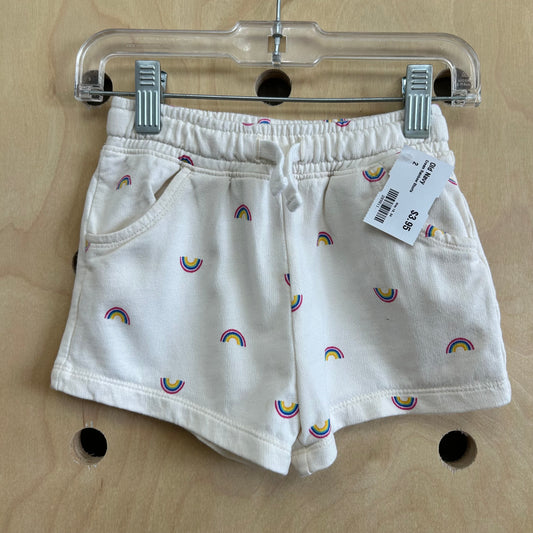 Cream Rainbow Shorts