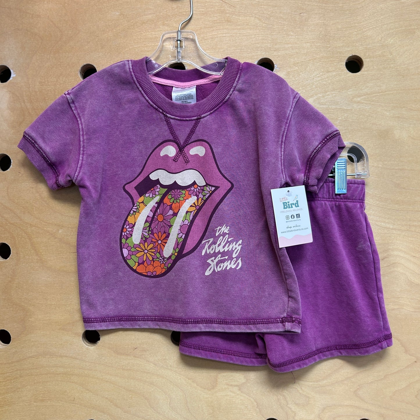 Purple Floral 'Band' Outfit