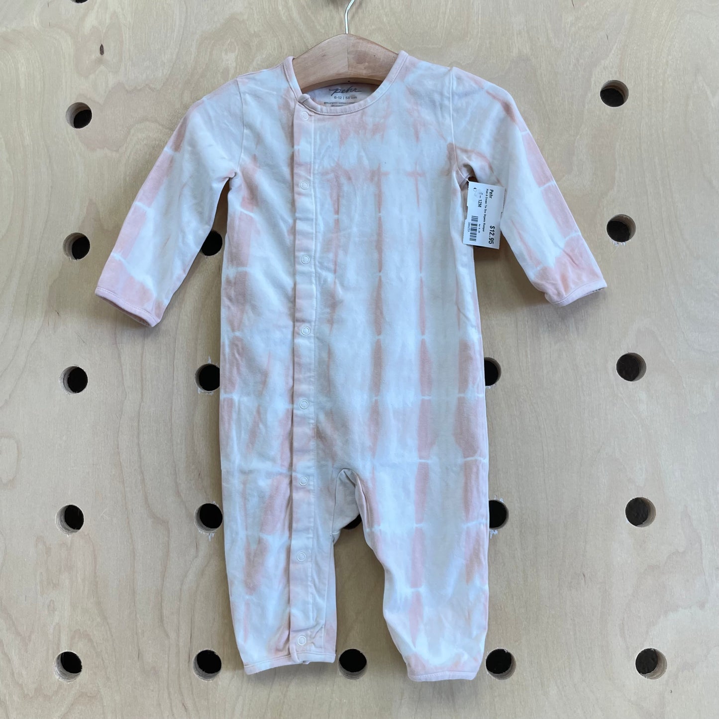 Pink & Cream Tie Dye Organic Romper