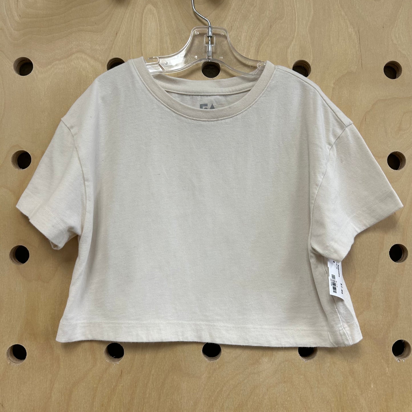Cream Crop Top