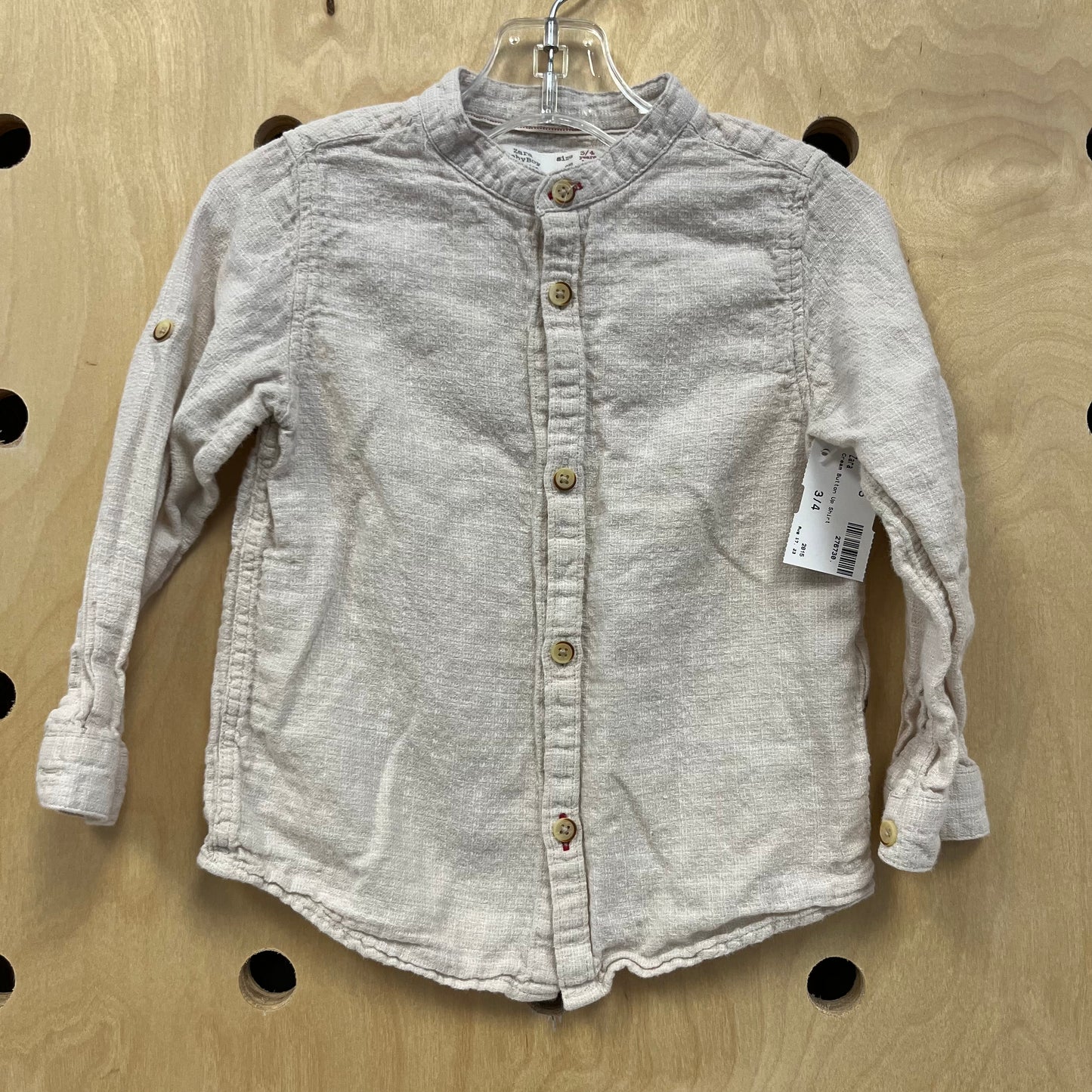 Cream Button Up Shirt