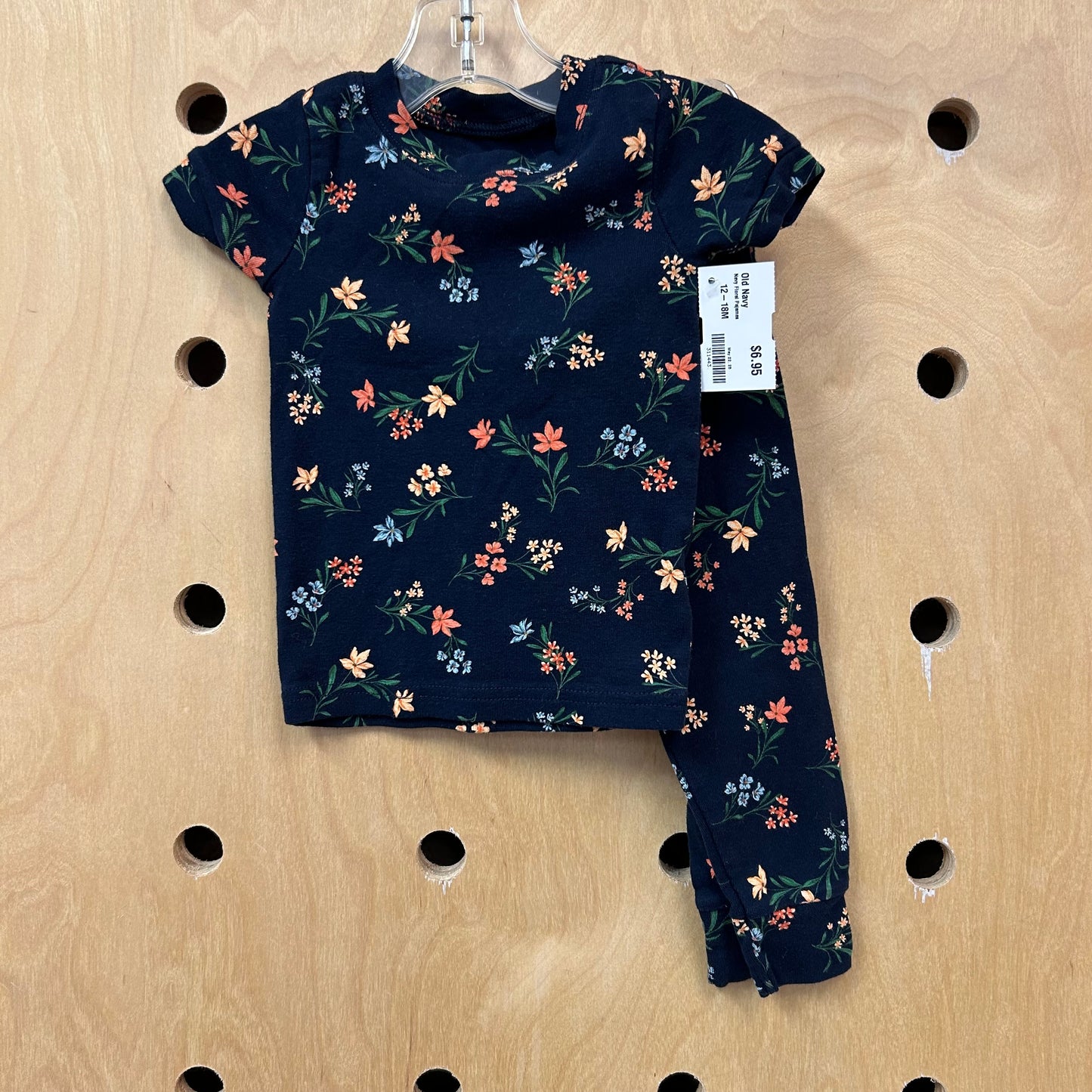 Navy Floral Pajamas