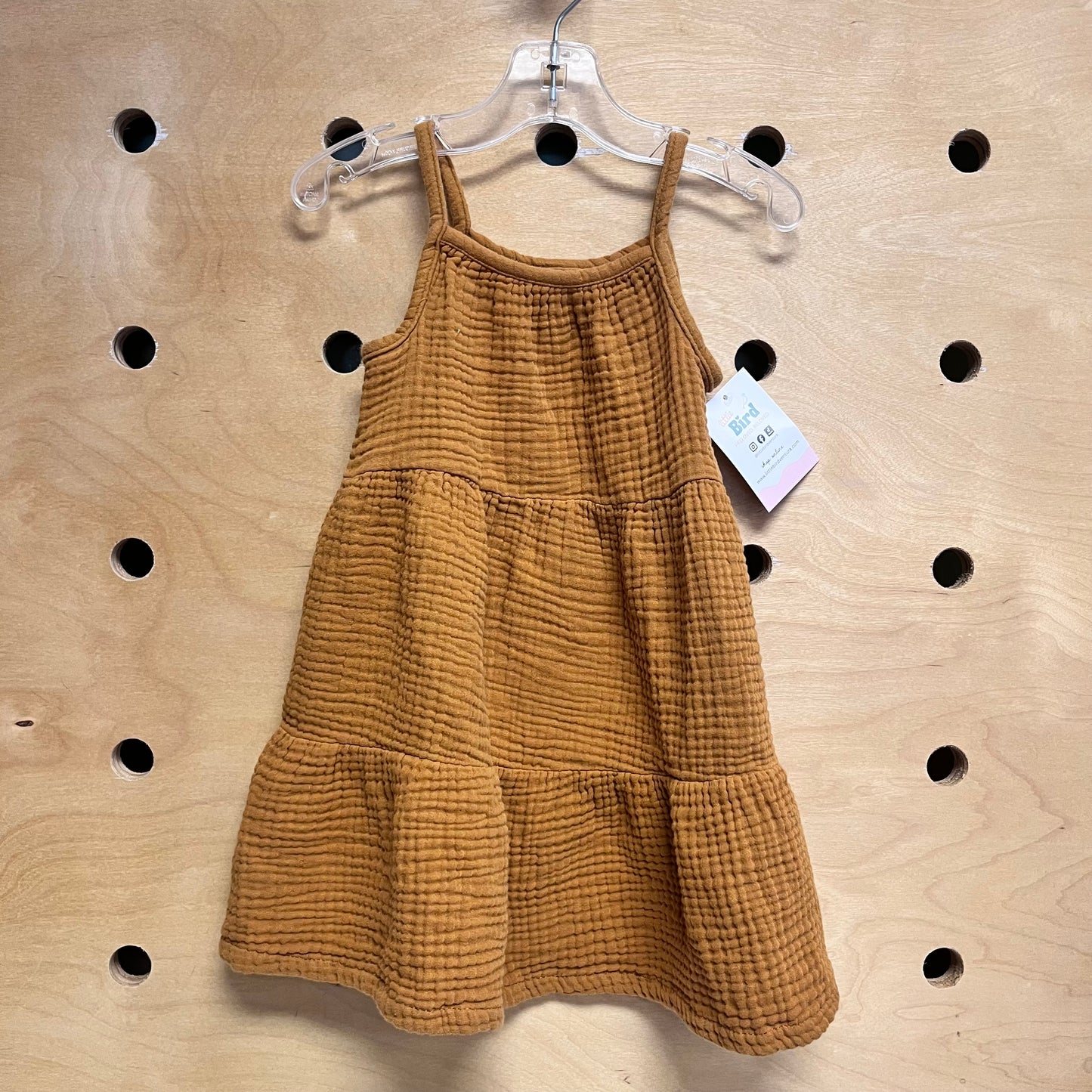 Organic Caramel Gauze Dress