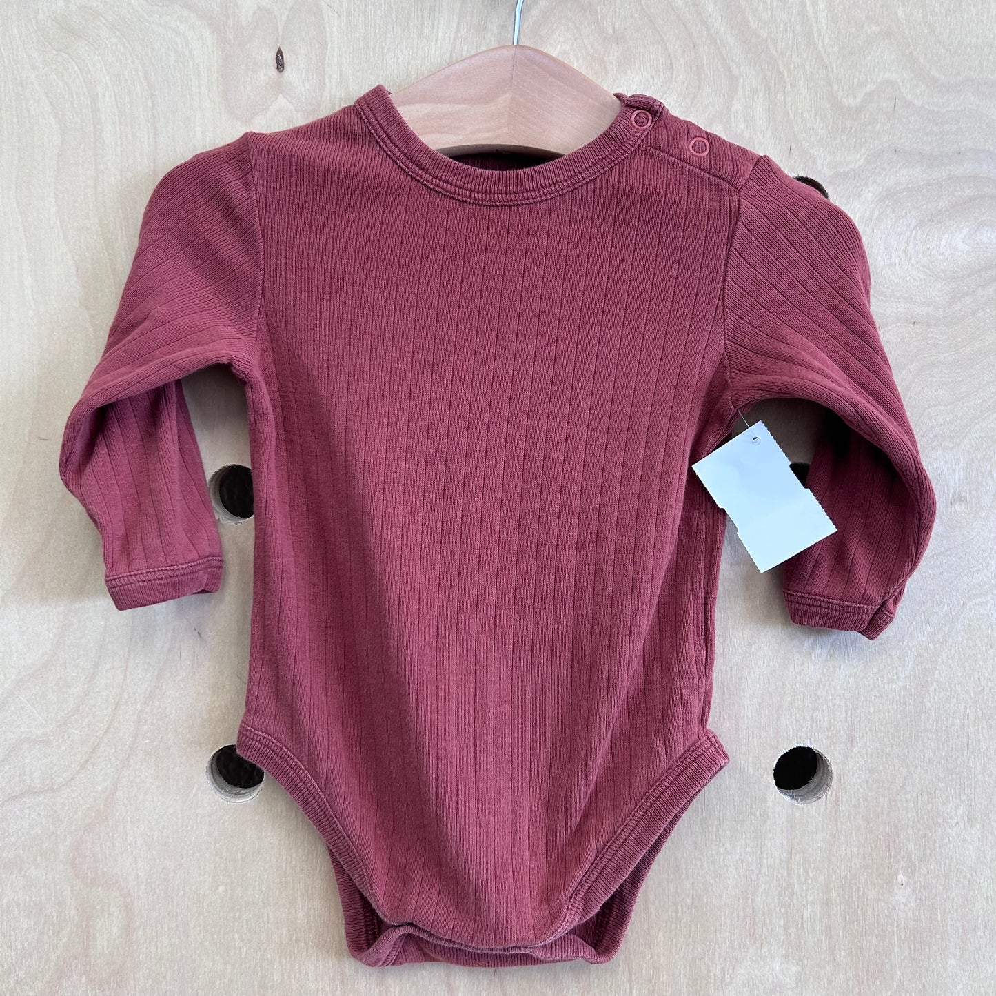 Rust Wide Ribbed Bodysuit