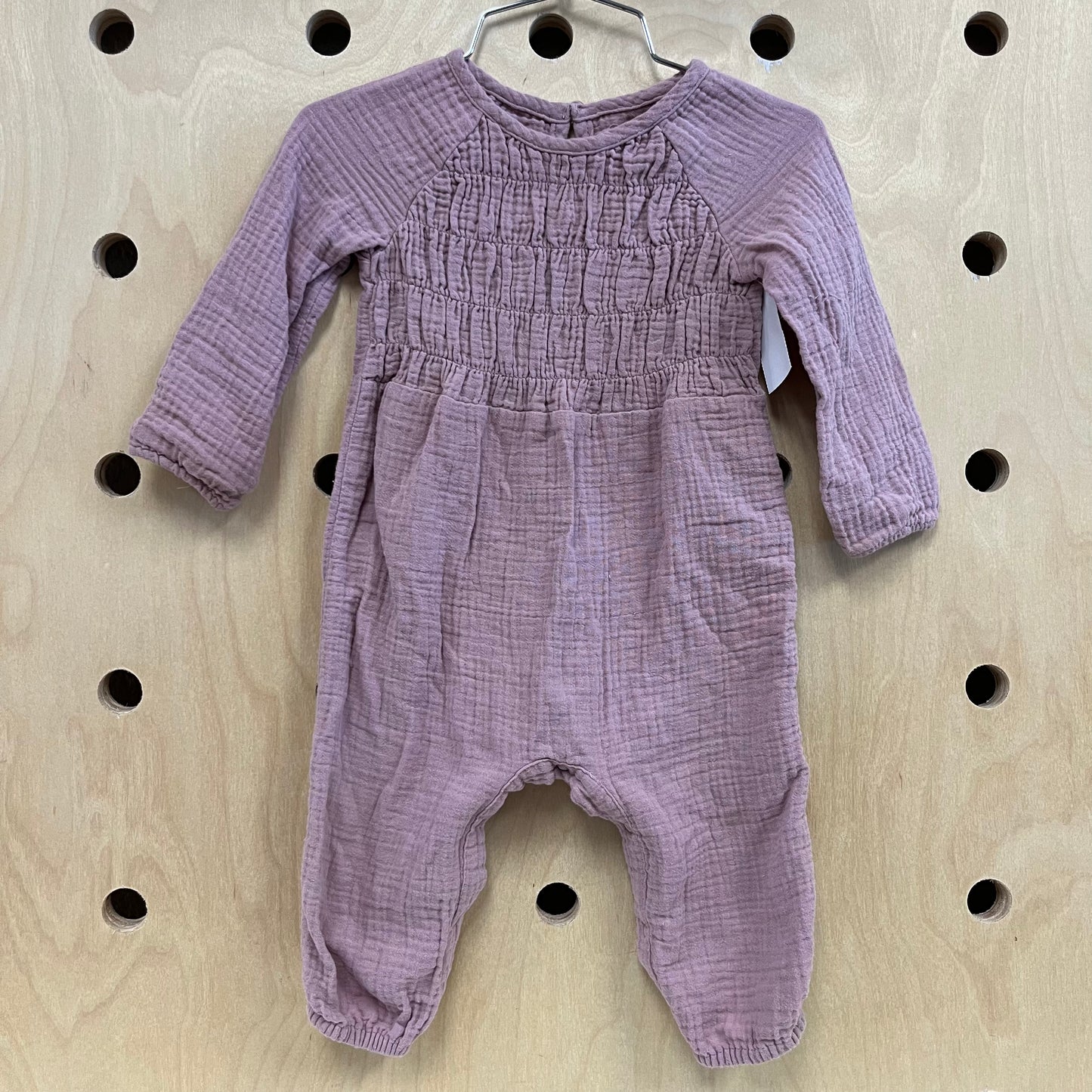 Mauve Gauze Romper