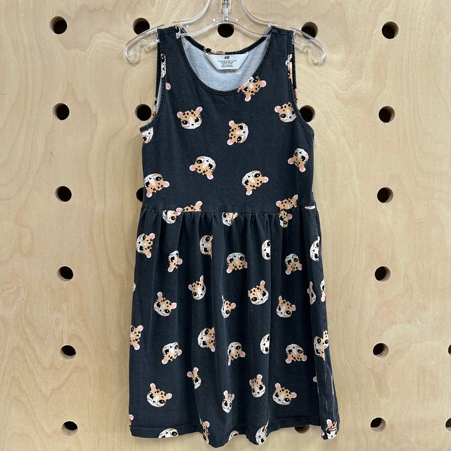 Grey Leopard Dress