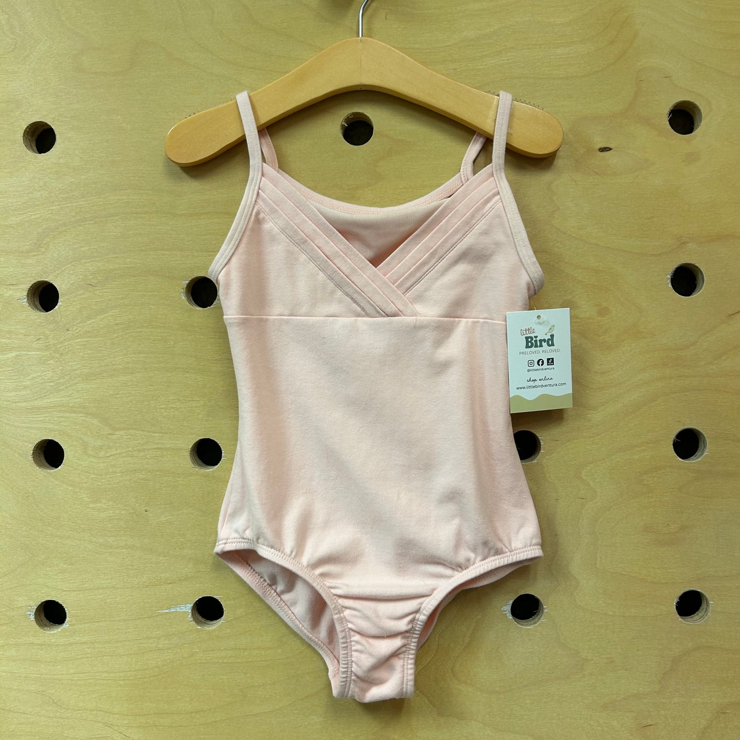 Pink Keyhole Back Leotard