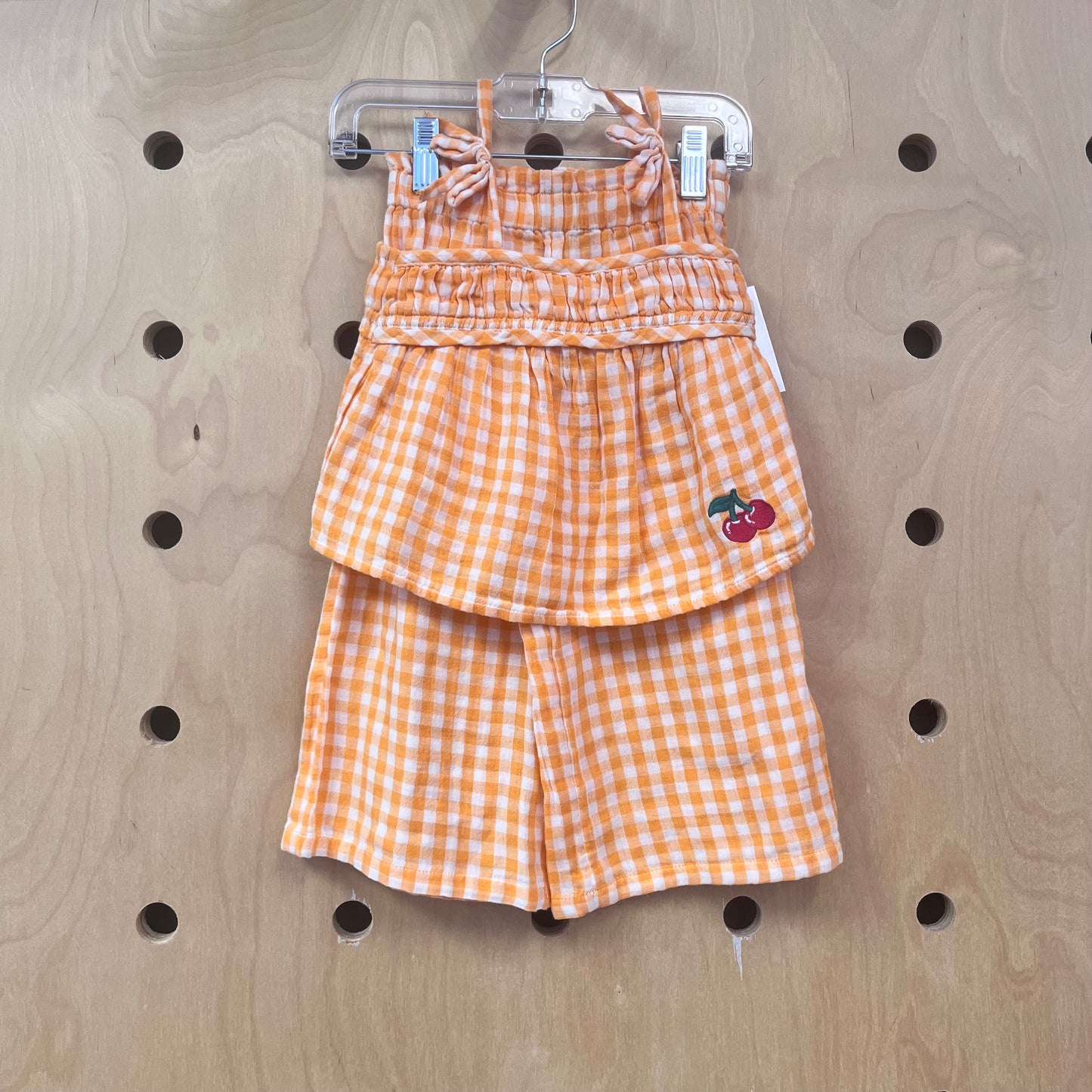 Checkered Orange Cherries Outfit NEW!
