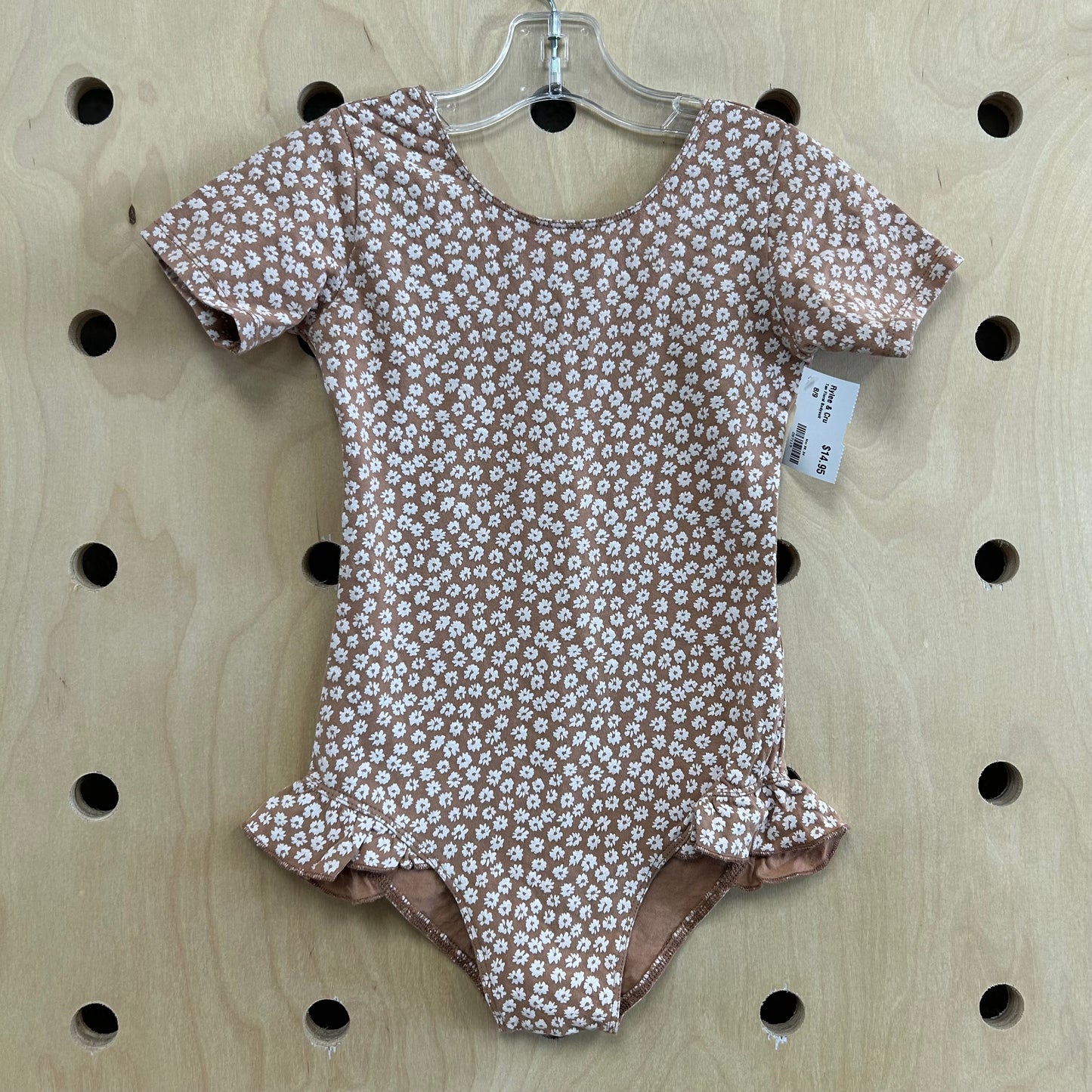 Tan Floral Bodysuit