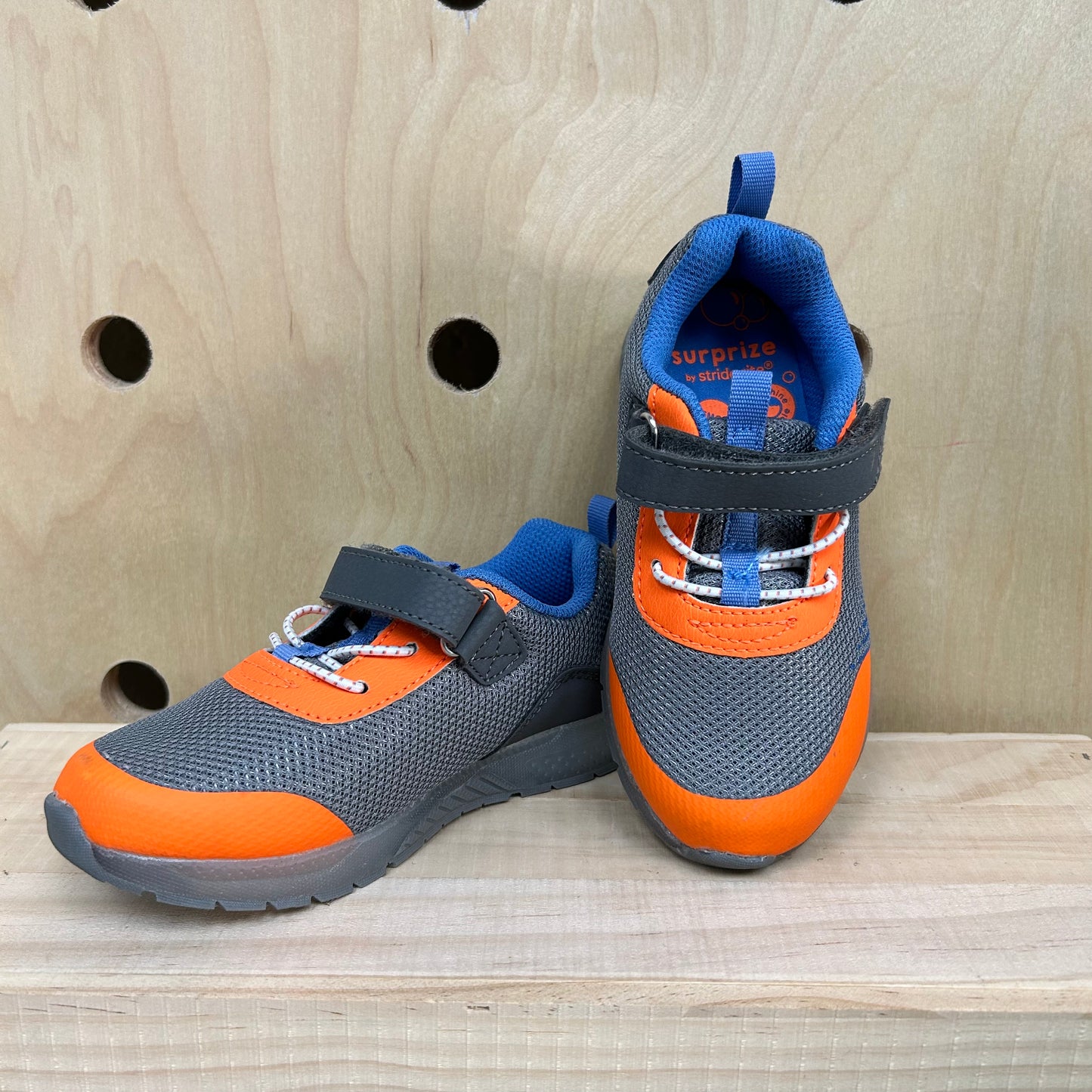 Grey & Orange Light Up Sneakers NWOT!