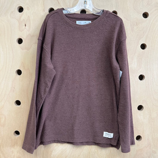 Brown Knit LS Shirt