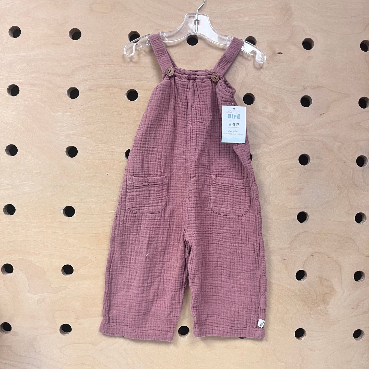 Blush Cotton Gauze Romper