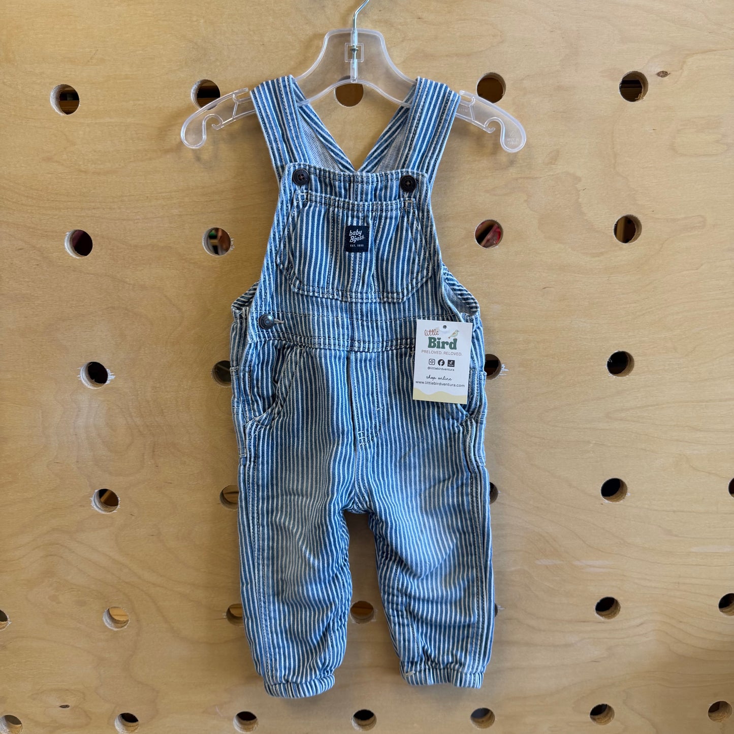 Denim Striped Coveralls