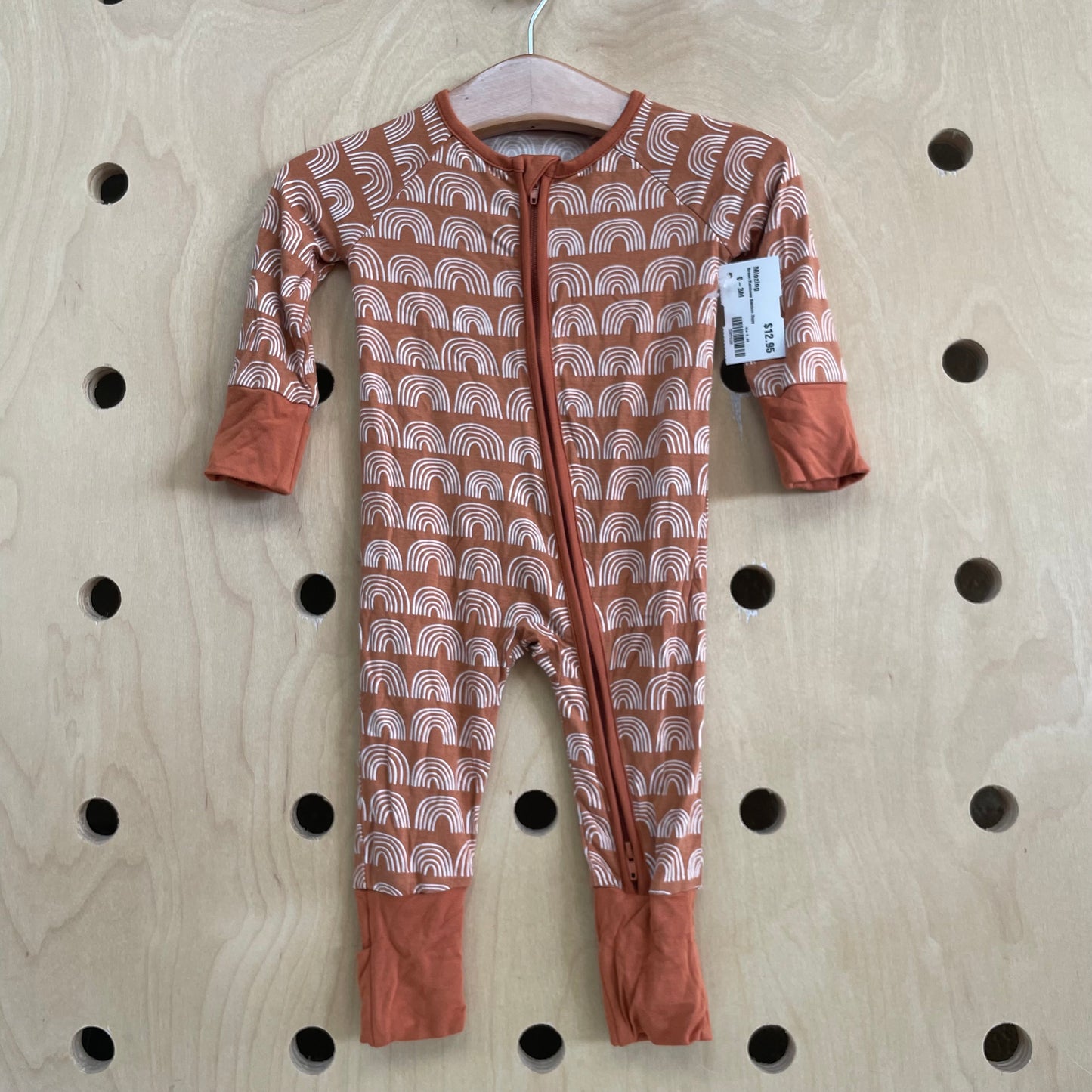 Brown Rainbows Bamboo Zippy