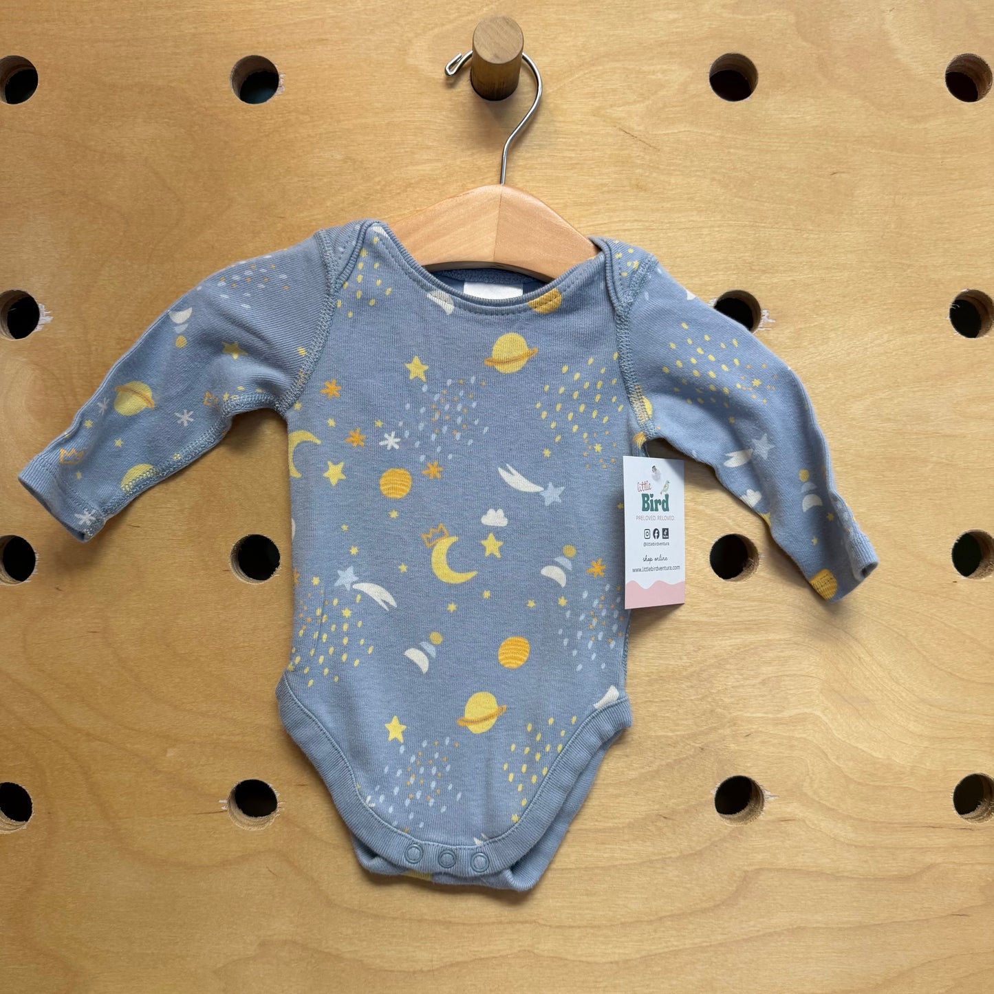 Organic Blue Moons/Planets Bodysuit