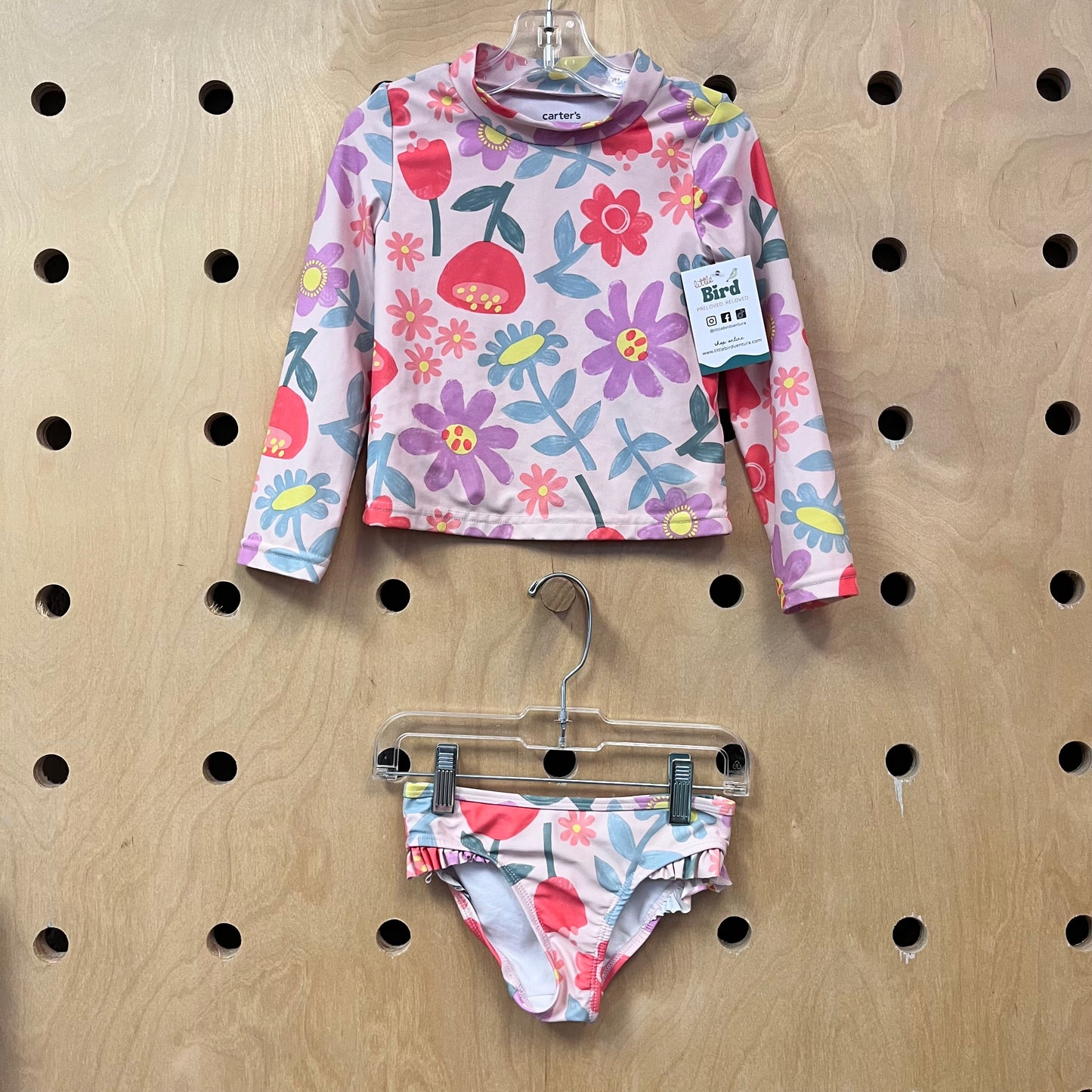 Pink Floral Swimsuit