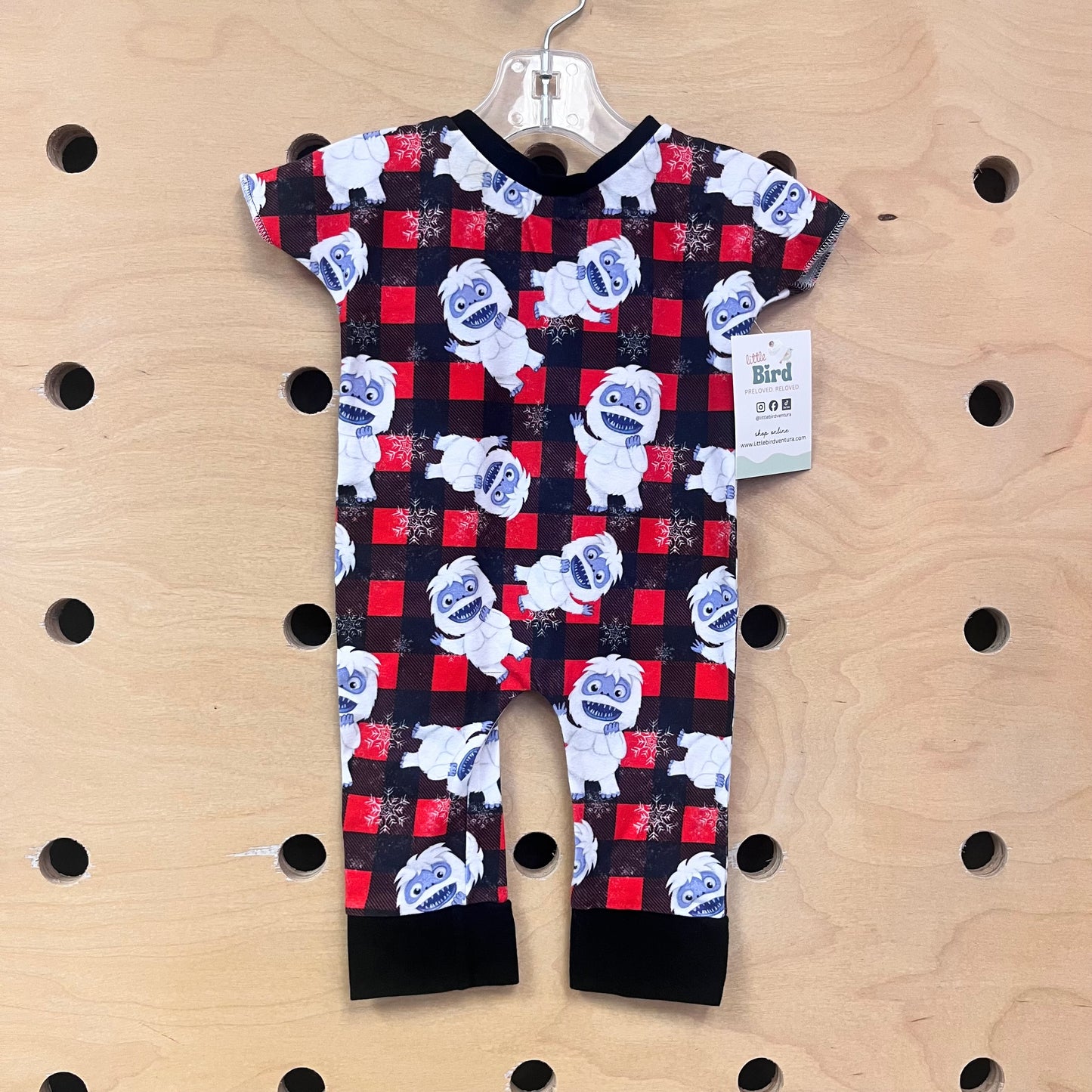 Red Plaid Bumble Romper