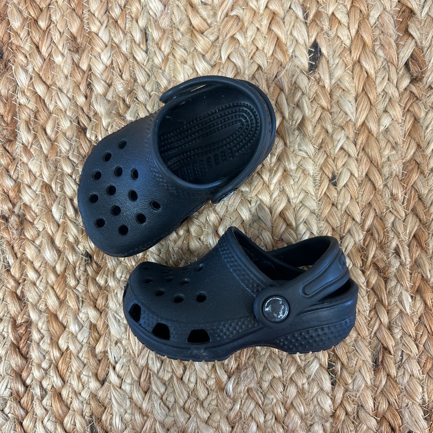 Black Perforated Clogs