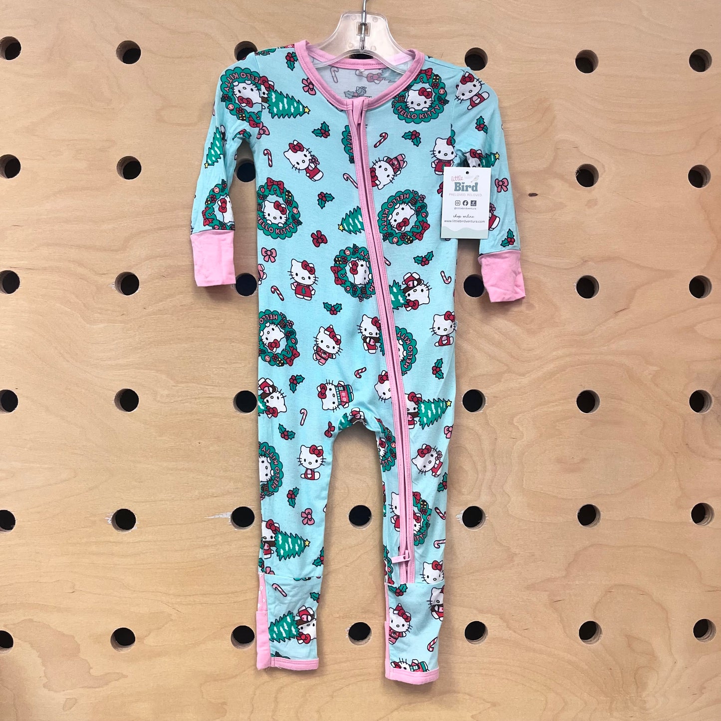 Hello Kitty Candy Cane Bamboo Pajamas
