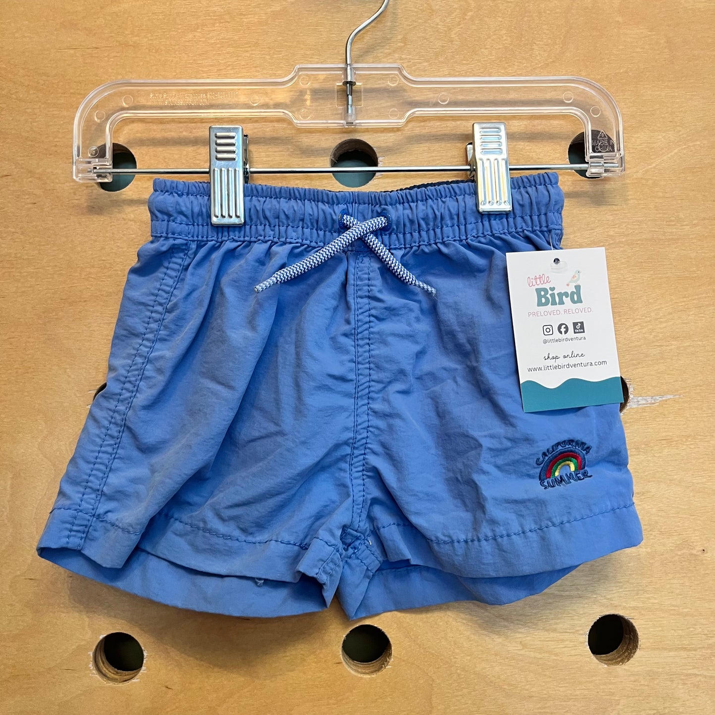 Blue California Summer Swim Trunks