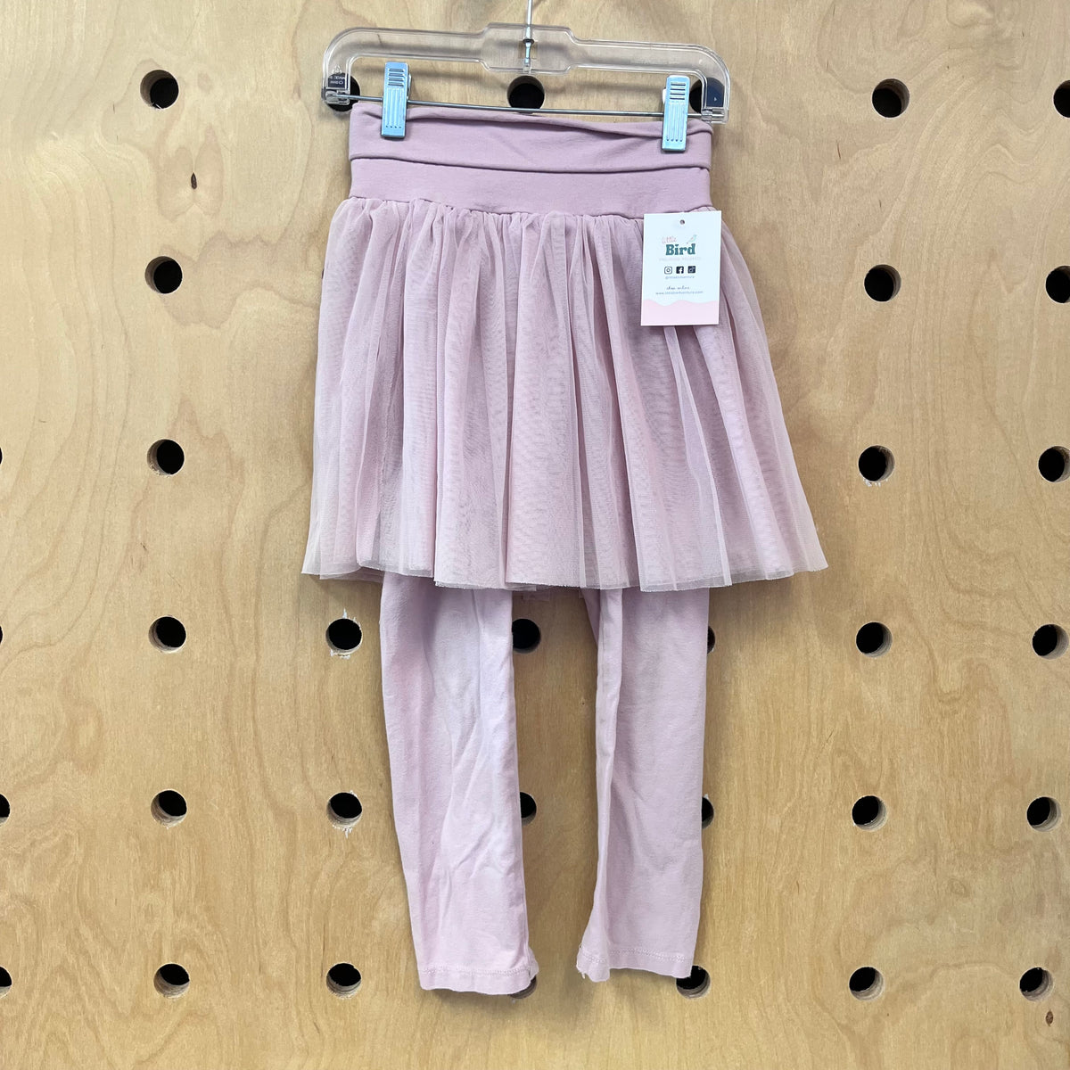 Pink Tulle Skirt Leggings