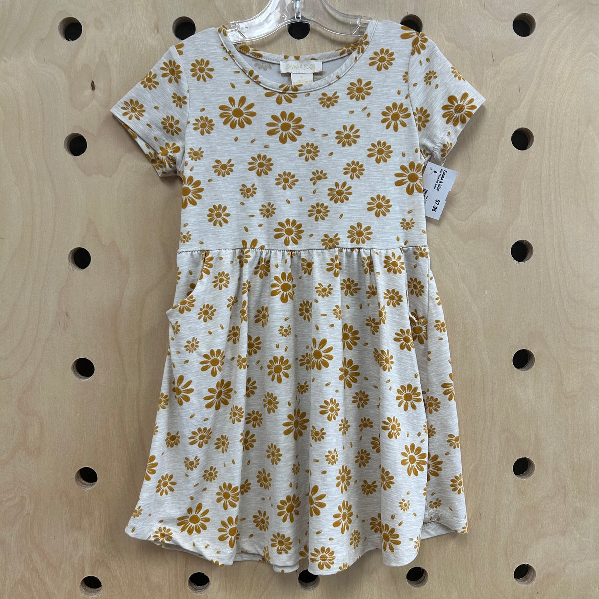 Gold Floral Soft Dress