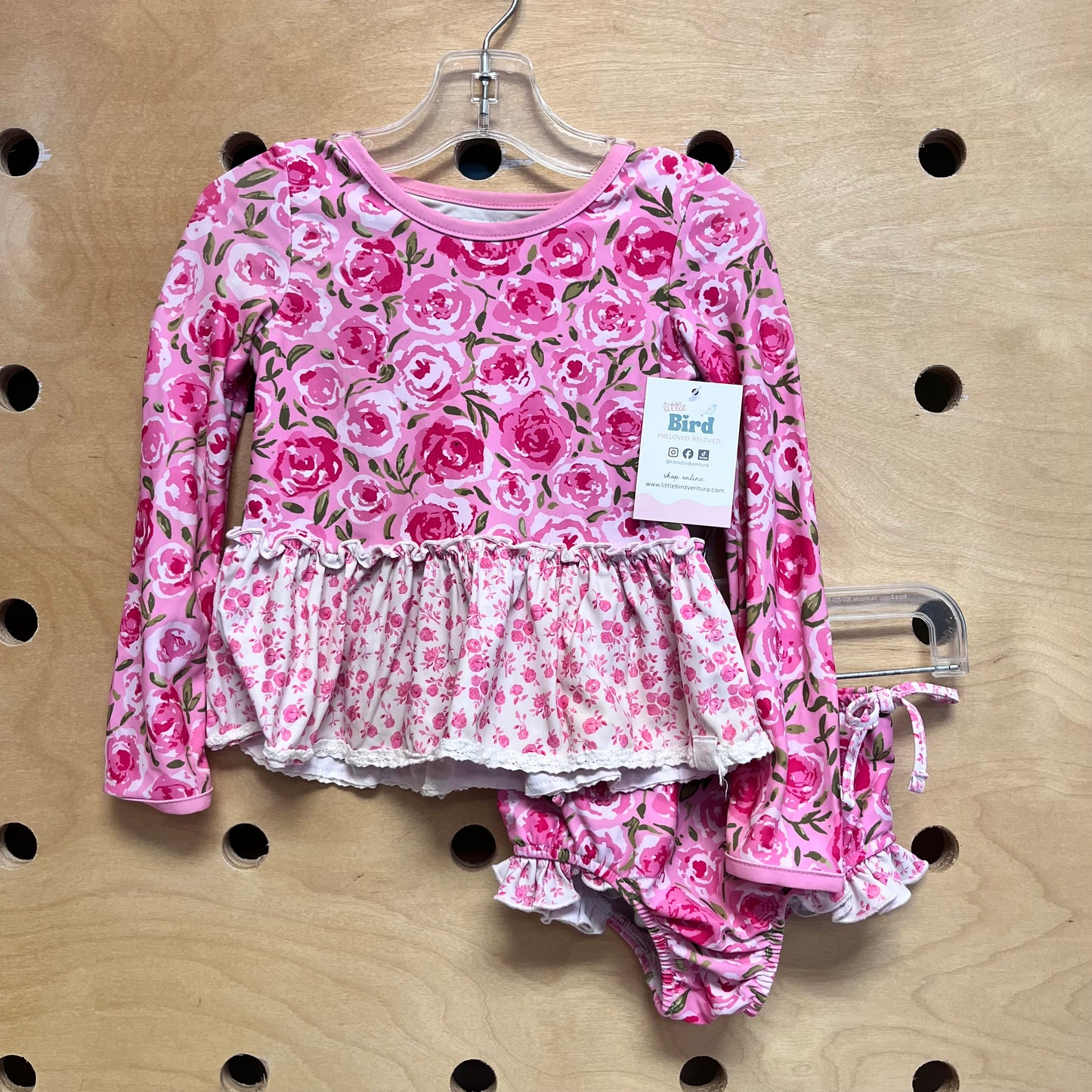 Pink Mixed Floral Swimsuit