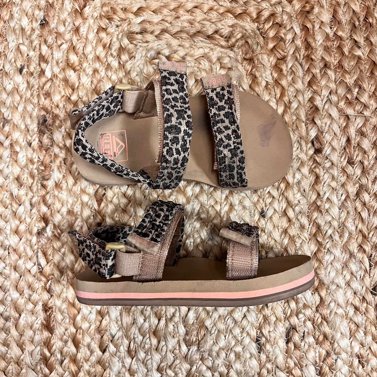 Cheetah Print Velcro Sandals