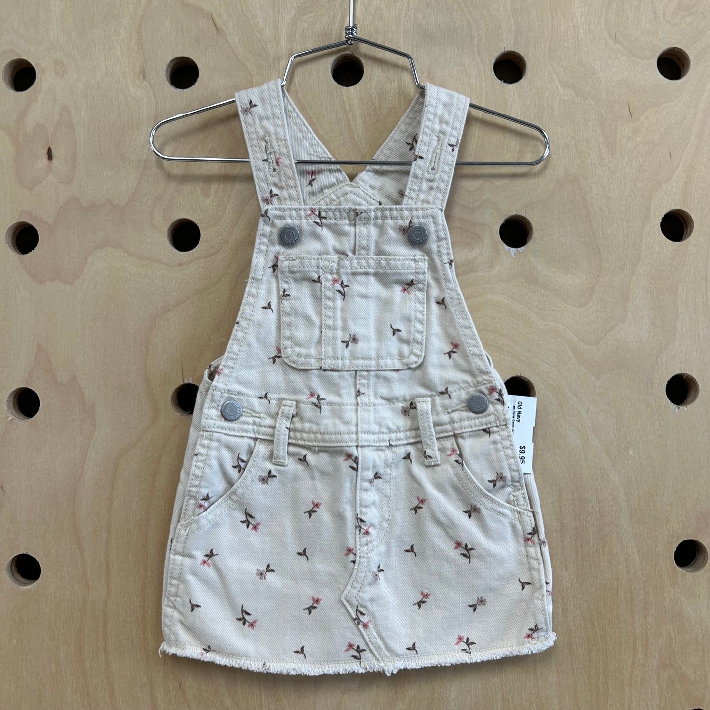Cream Floral Denim Jumper