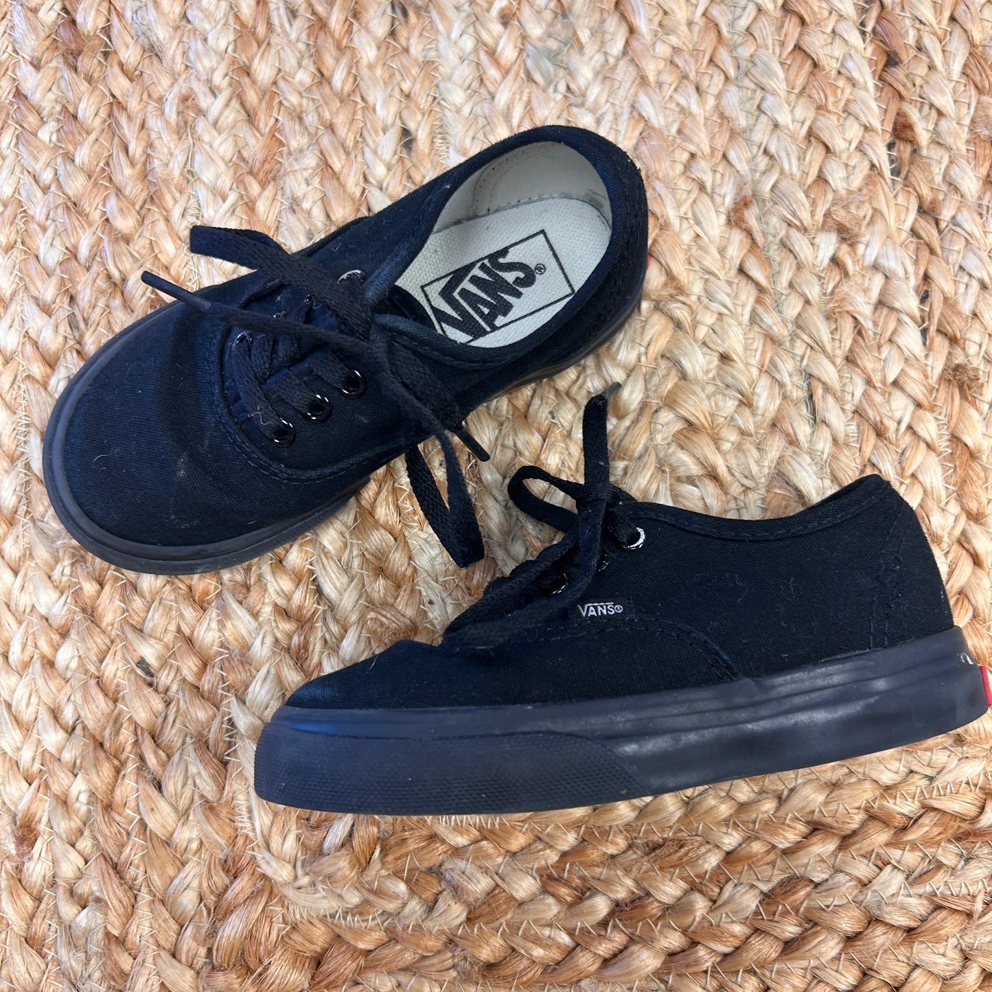 Black Laced Canvas Shoes