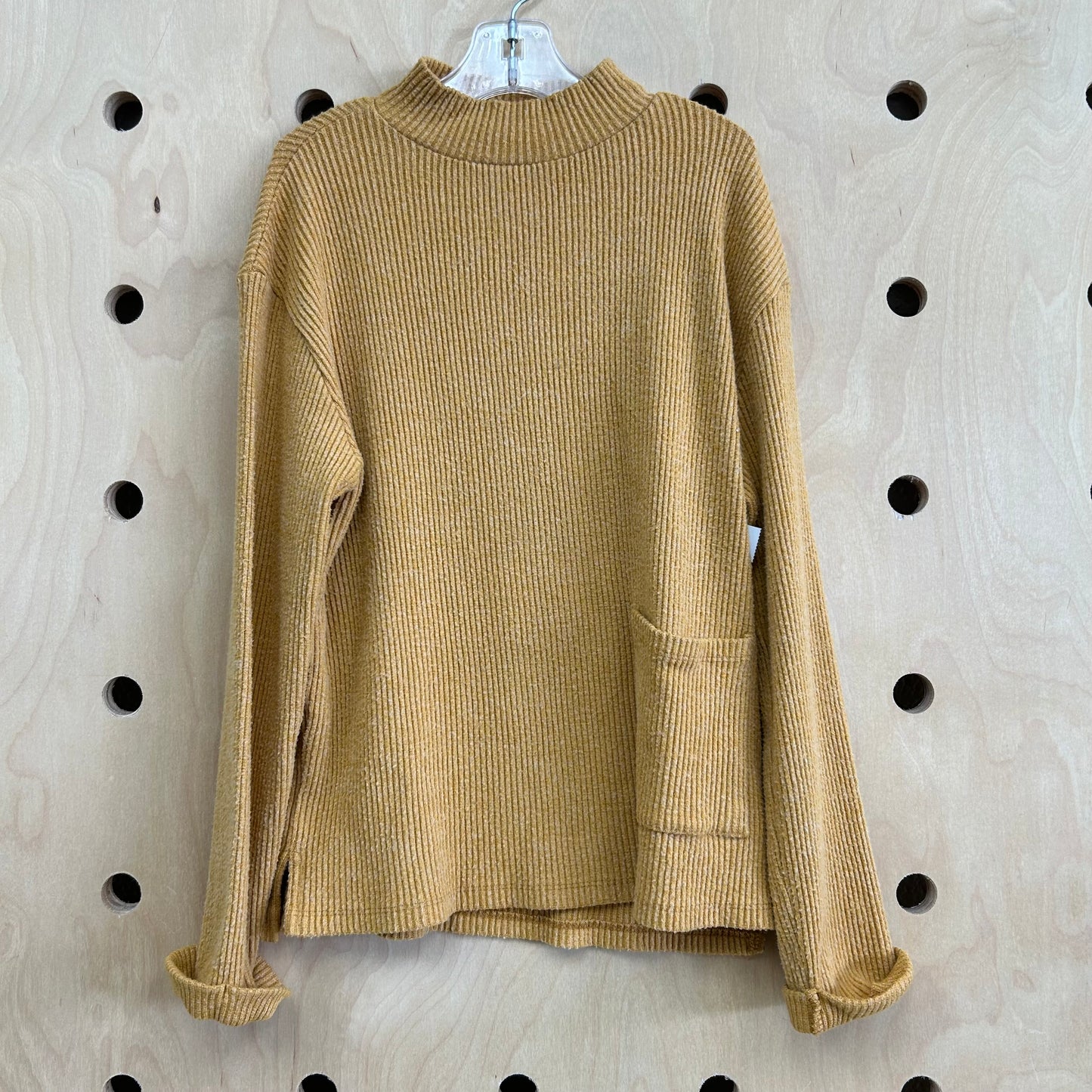 Mustard Oversized Ribbed Tunic